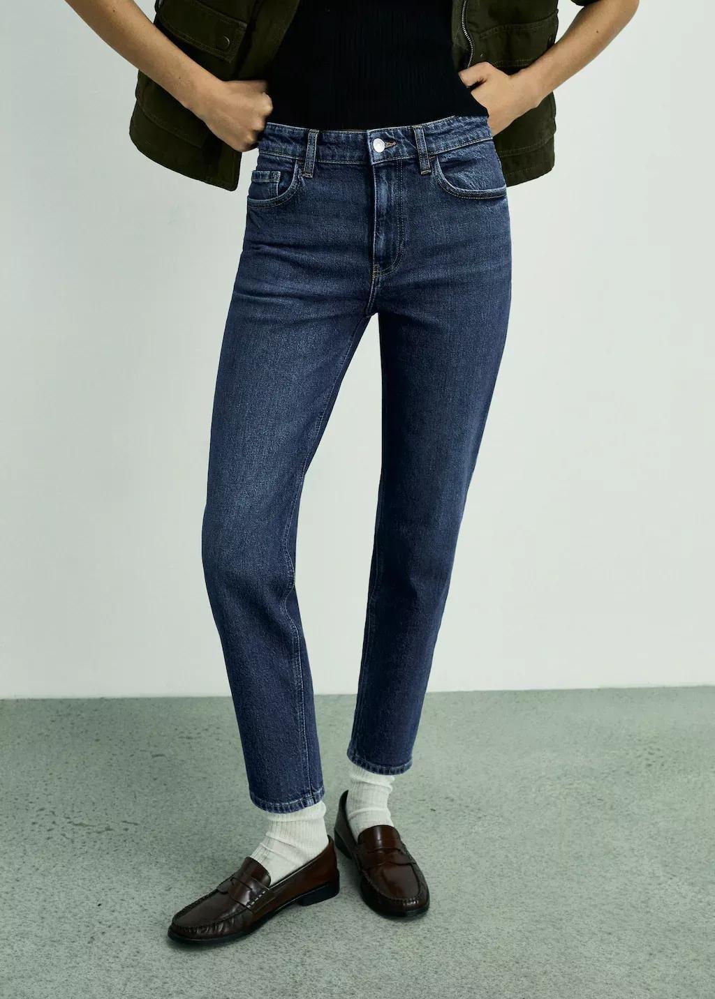 Blue Comfort Jeans With High Waist, , large image number 0