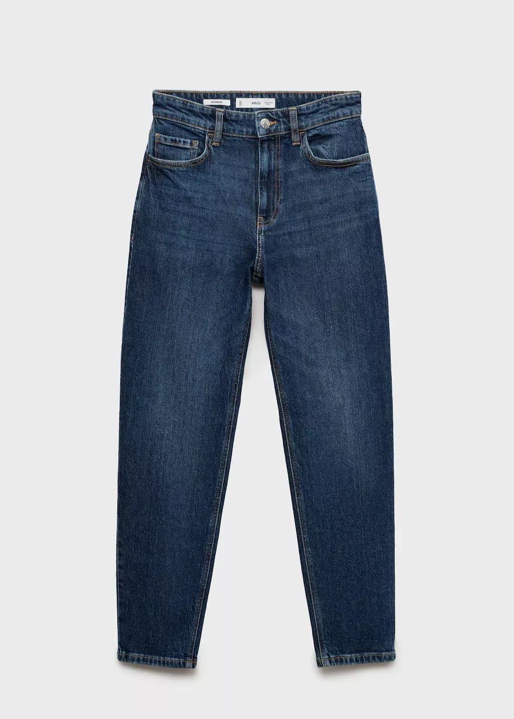 Blue Comfort Jeans With High Waist, , large image number 4