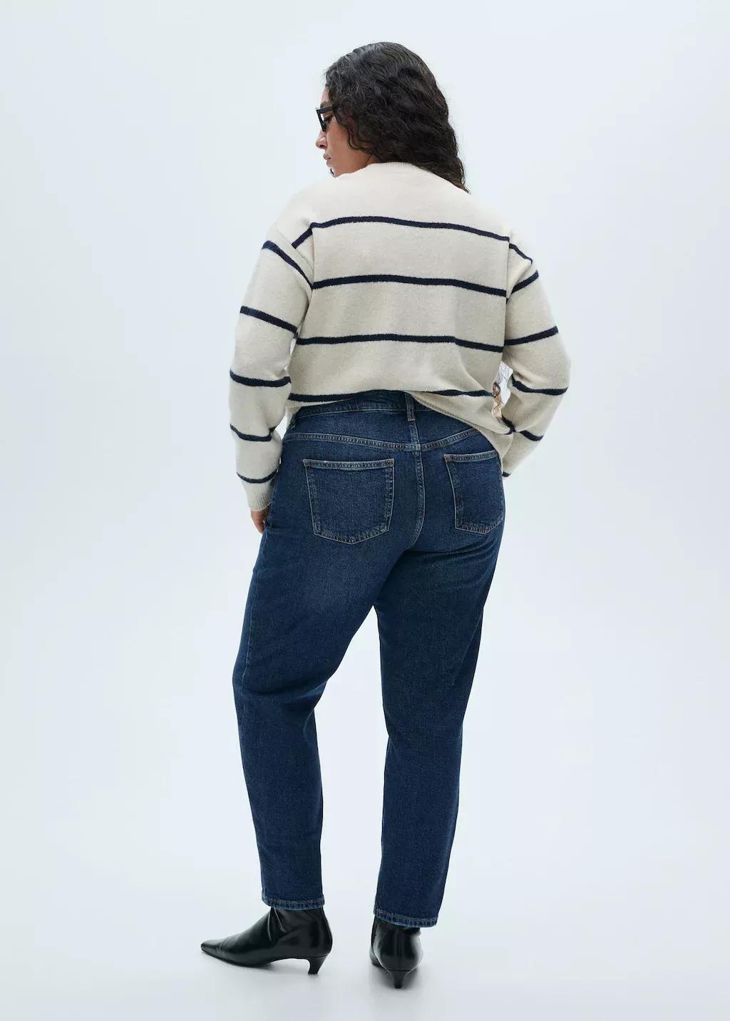 Blue Comfort Jeans With High Waist, , large image number 5