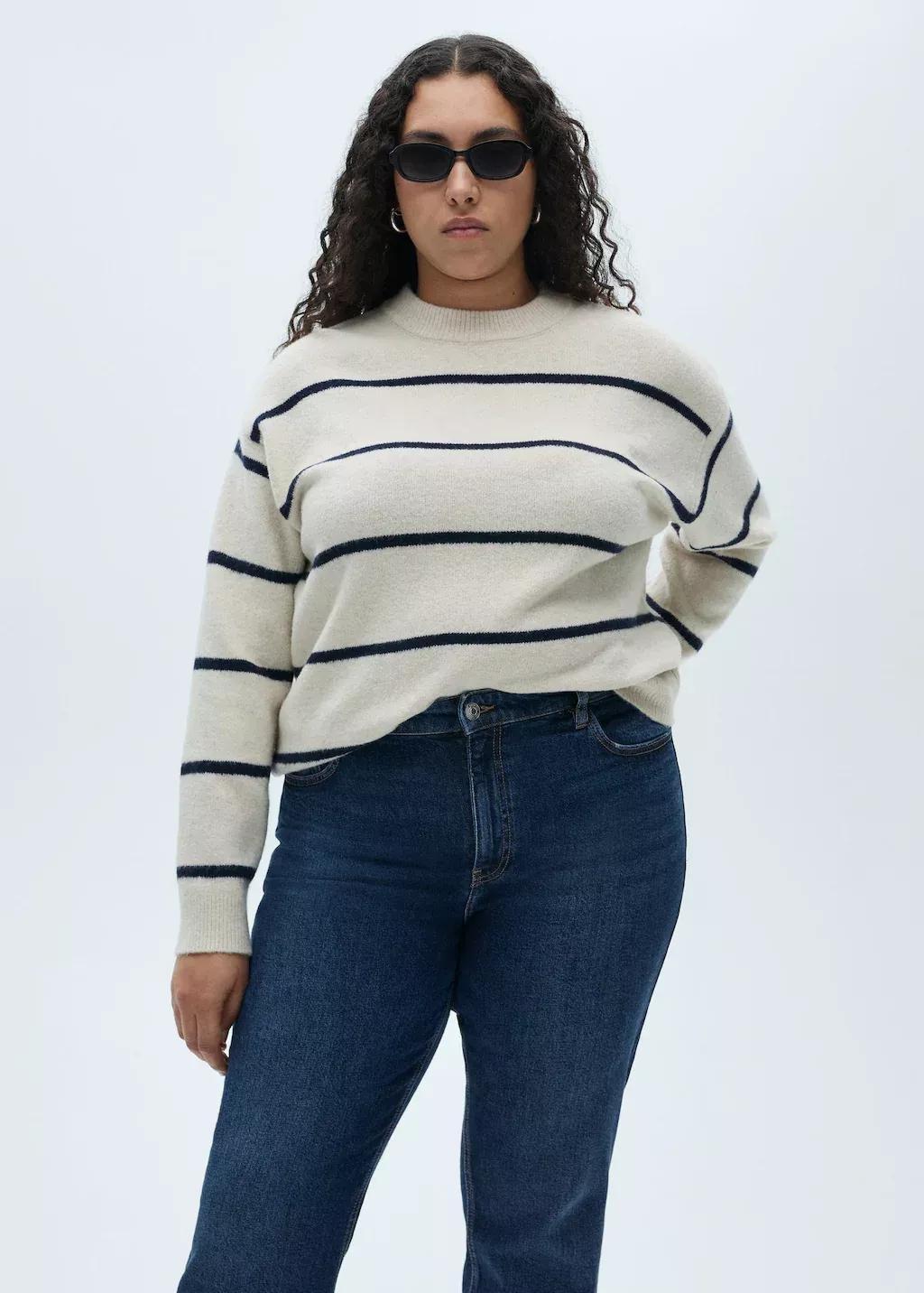 Blue Comfort Jeans With High Waist, , large image number 6
