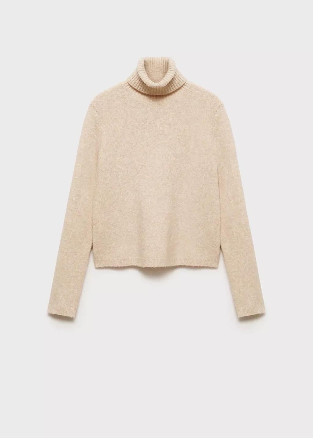 Beige Turtle Neck Sweater, , large image number 4