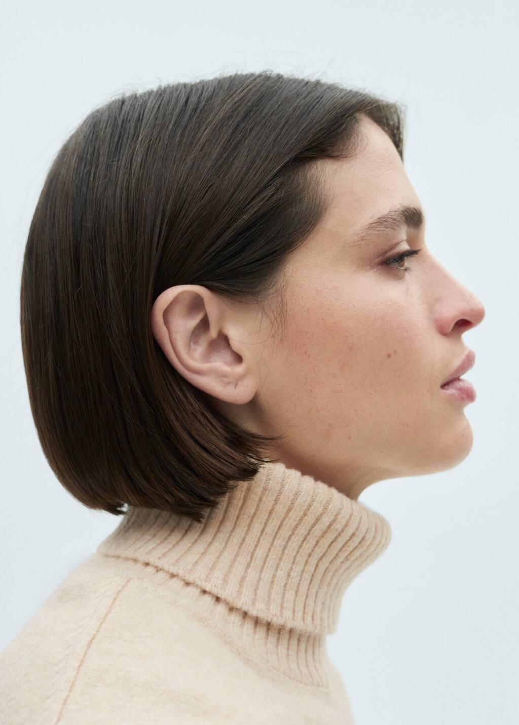 Beige Turtle Neck Sweater, , large image number 5