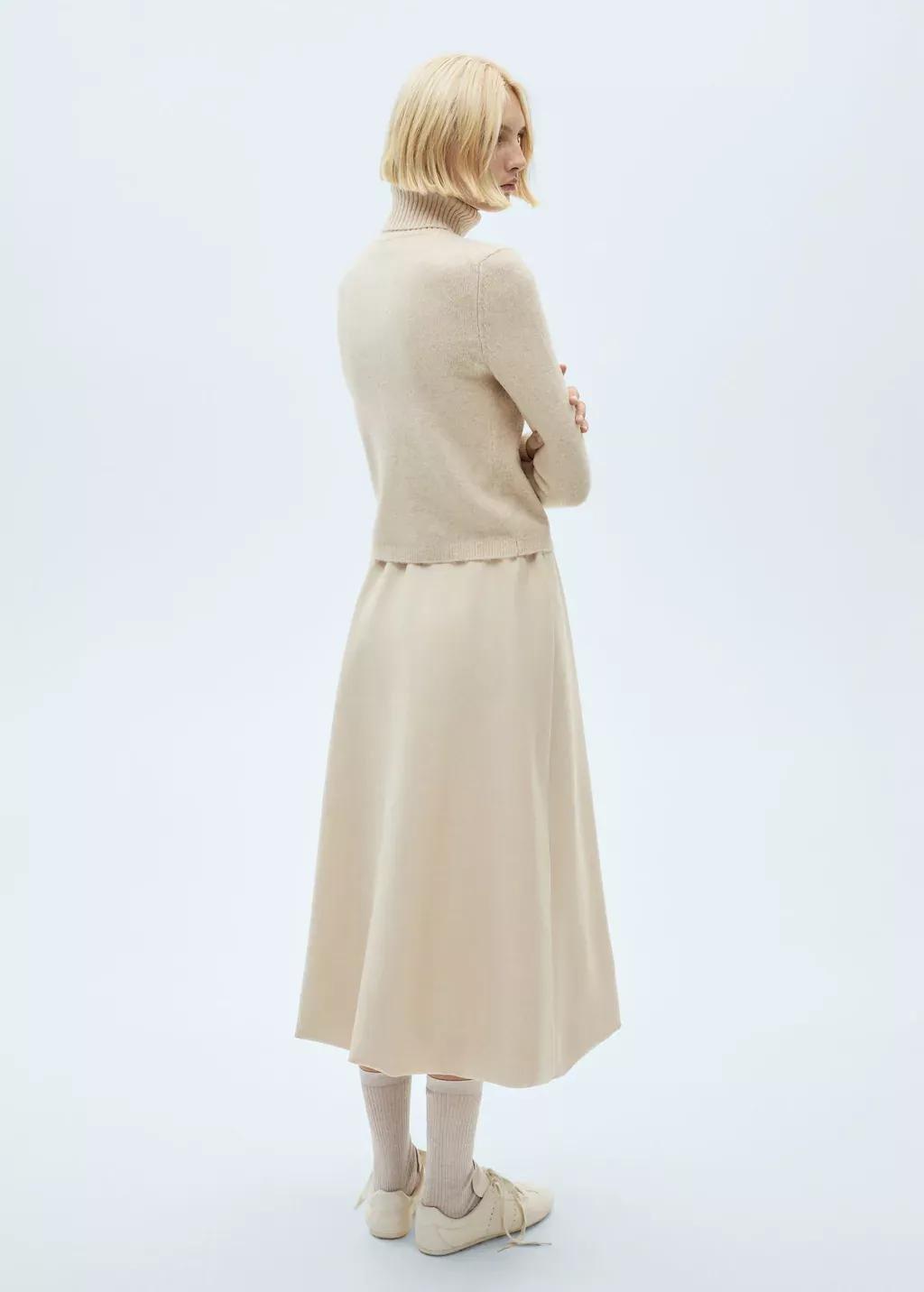 Beige Turtle Neck Sweater, , large image number 9