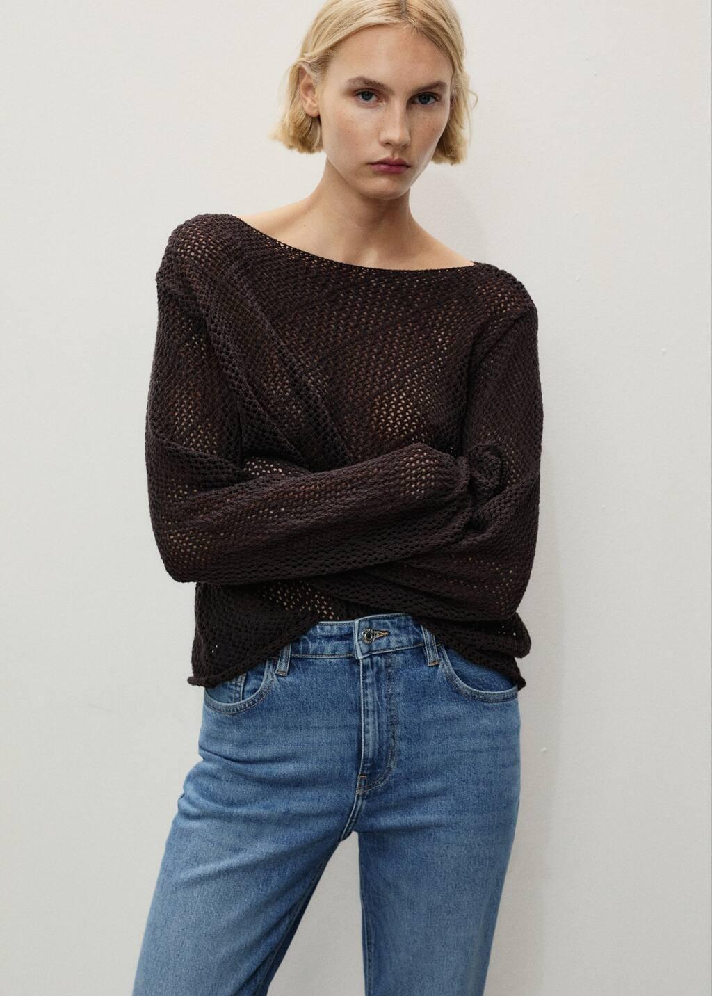 Blue Comfort Jeans With High Waist New Mom, , large image number 3