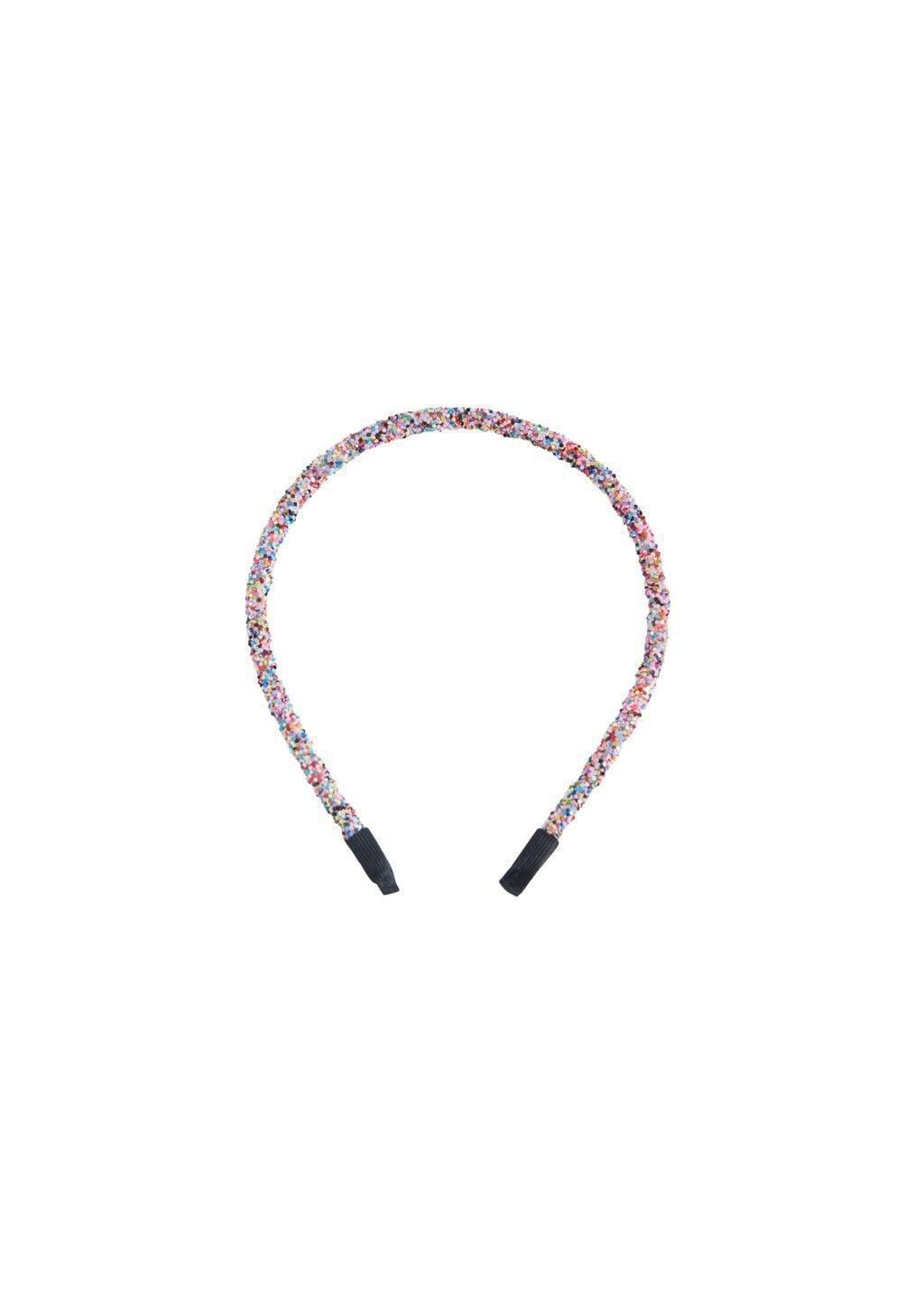 Pink Glitter Hairband, Kids Girl, Pink, large image number 1