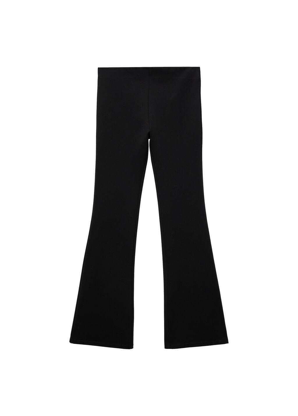 Black Flared Leggings, , large image number 2