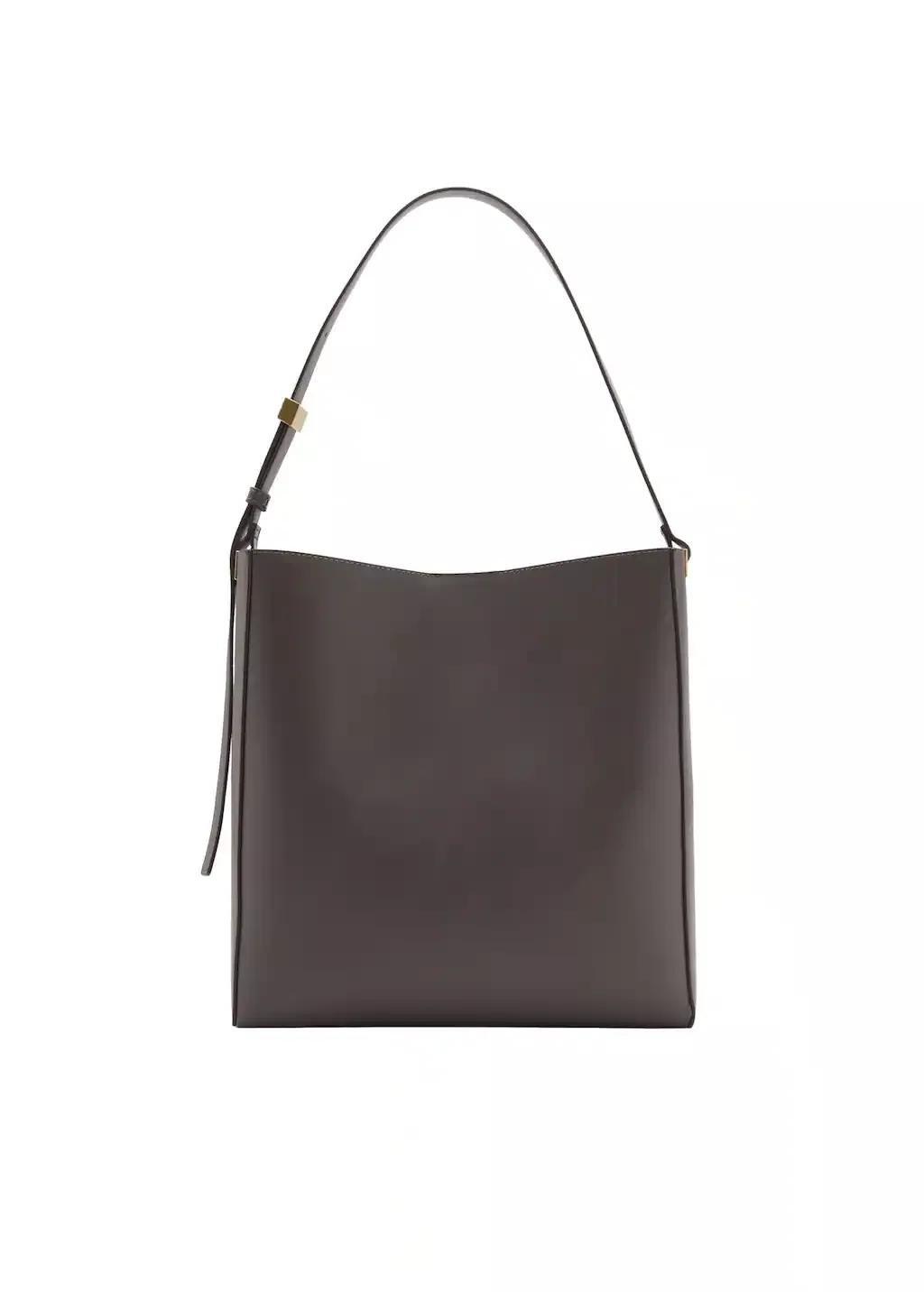 GREY Shopper bag with metallic detail, 0201_92, large image number 3