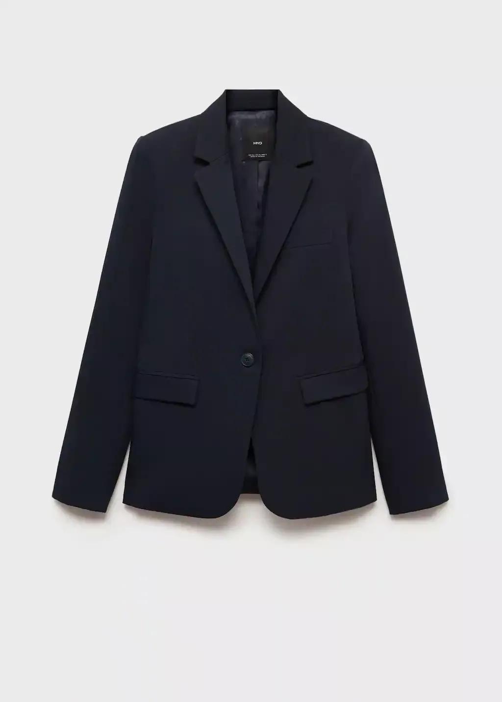 Navy Tailored Suit Blazer, , large image number 4