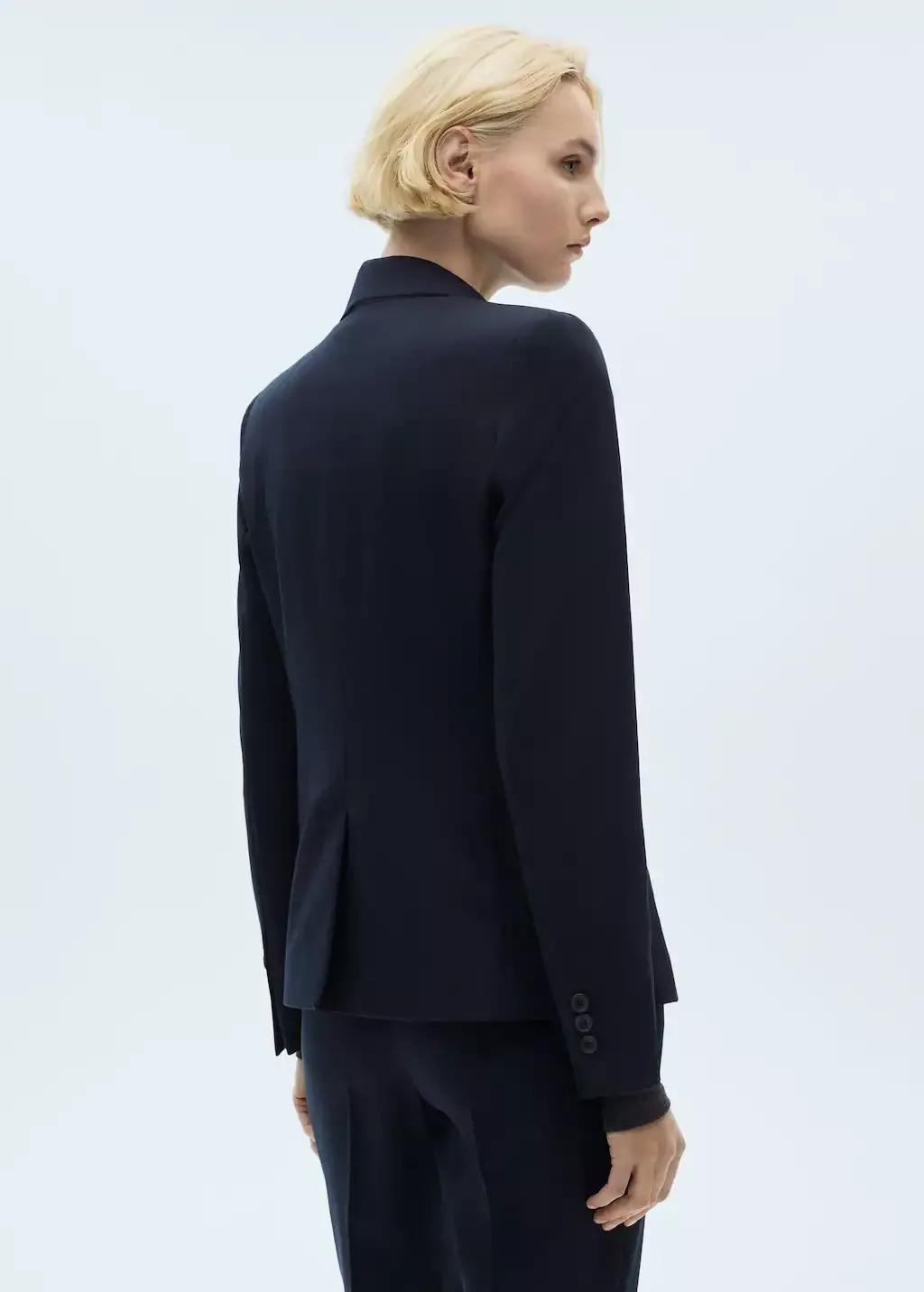 Navy Tailored Suit Blazer, , large image number 8