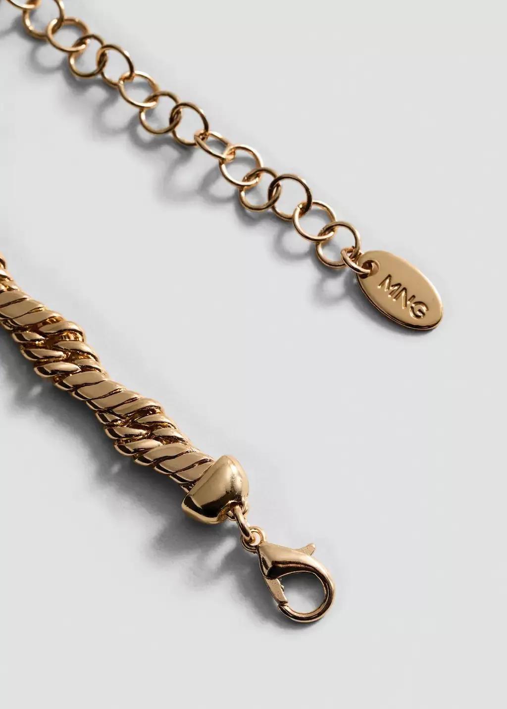 Gold Link Chain Necklace, Gold, large image number 0