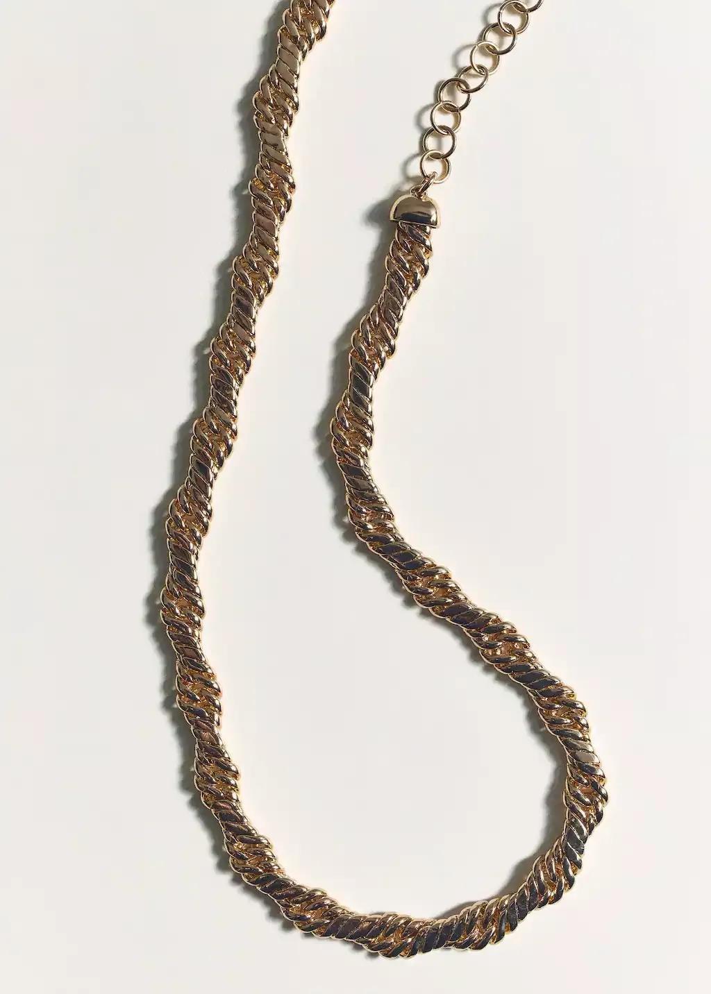 Gold Link Chain Necklace, Gold, large image number 1