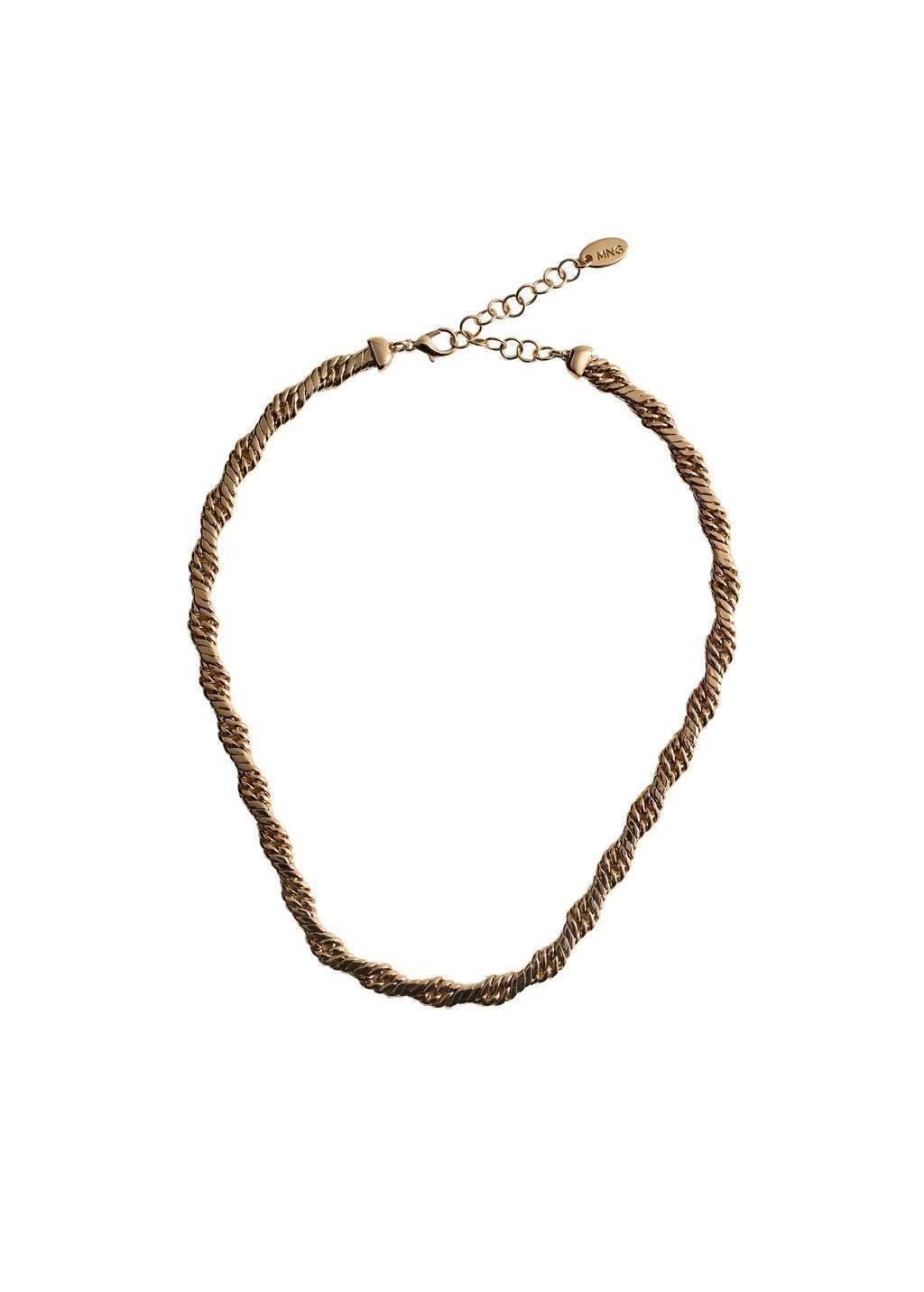 Gold Link Chain Necklace, Gold, large image number 2
