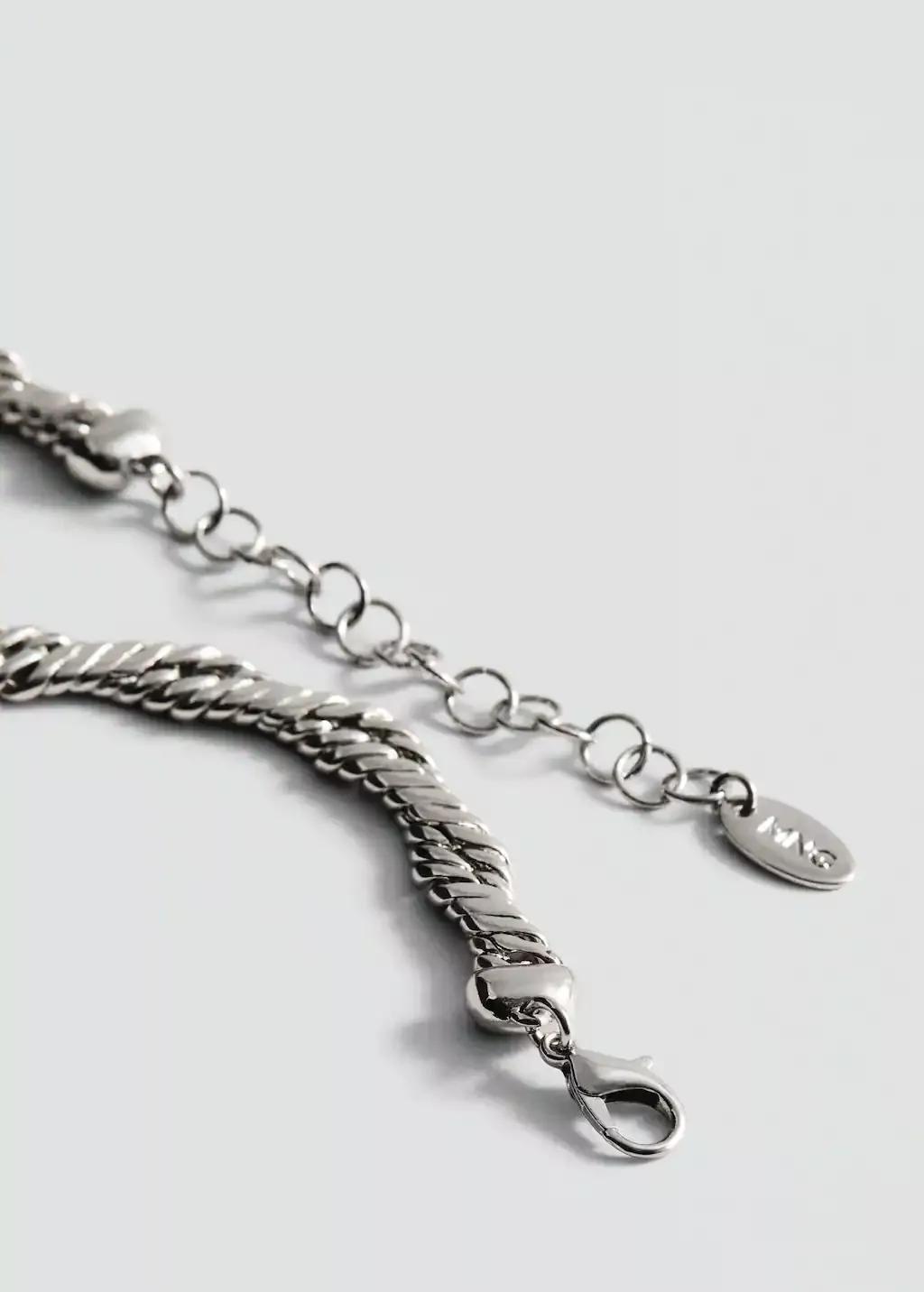 Silver Link Chain Necklace, Silver, large image number 0