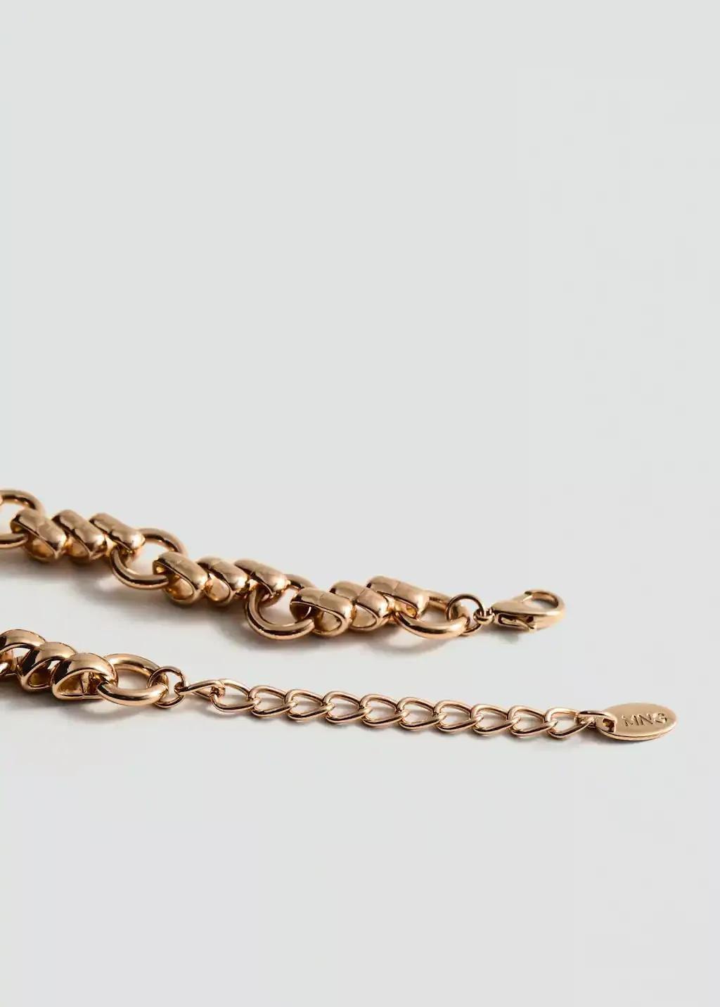 Gold Link Mixed Necklace, Gold, large image number 0