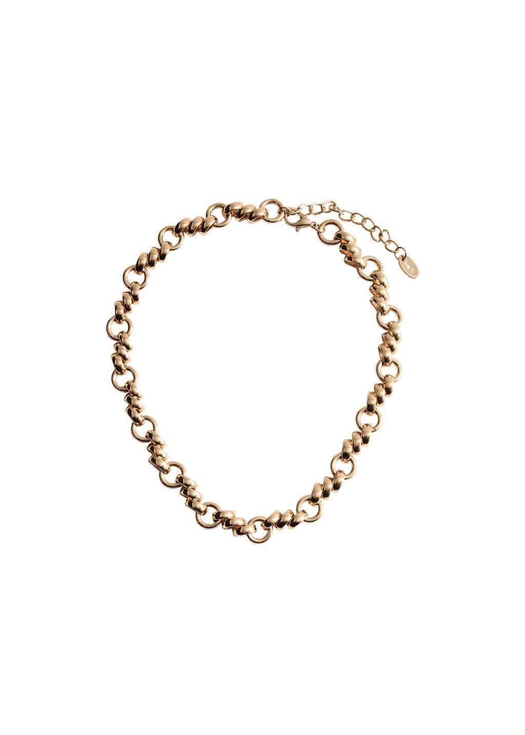 Gold Link Mixed Necklace, Gold, large image number 2