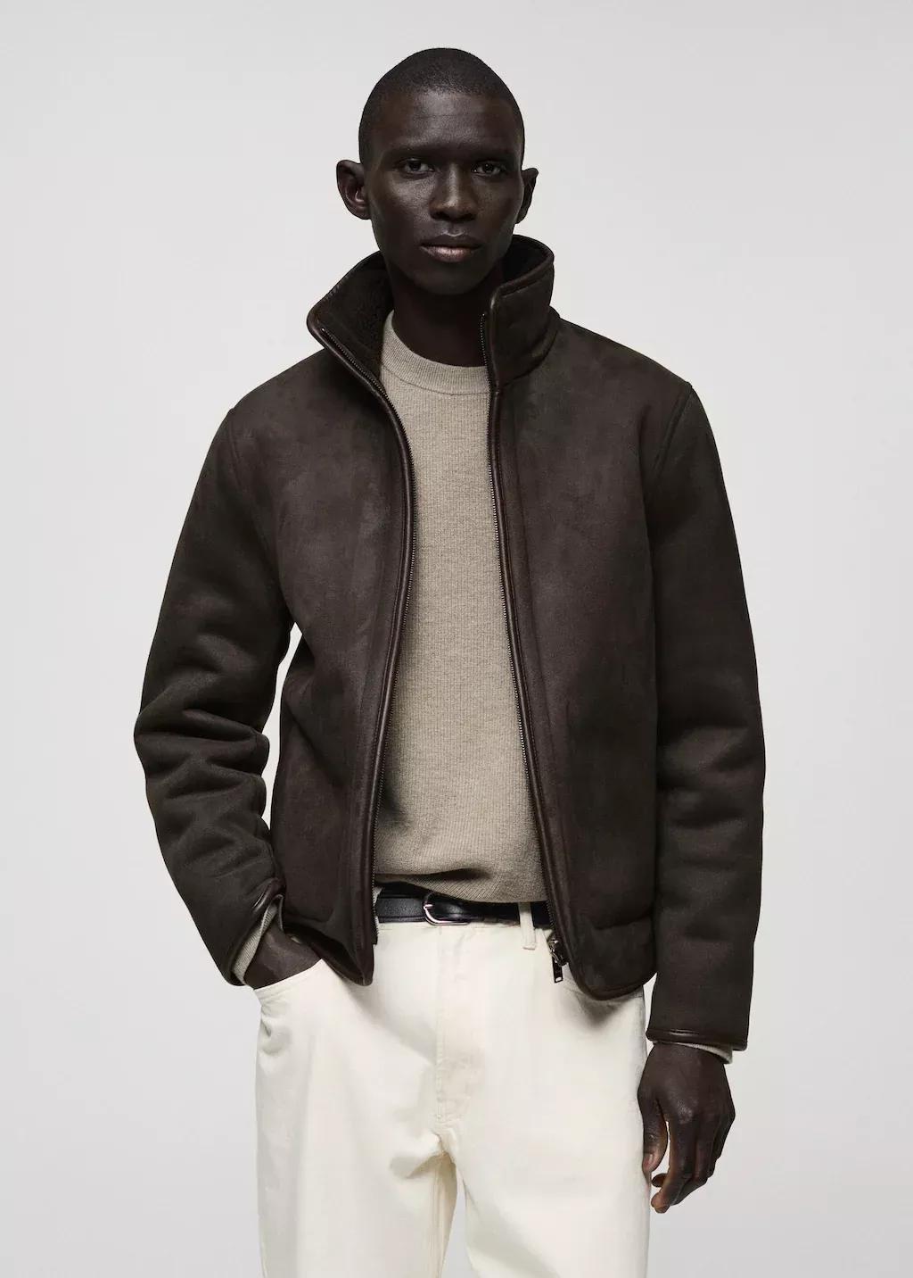 Brown Reversible Sheepskin Jacket, , large image number 0
