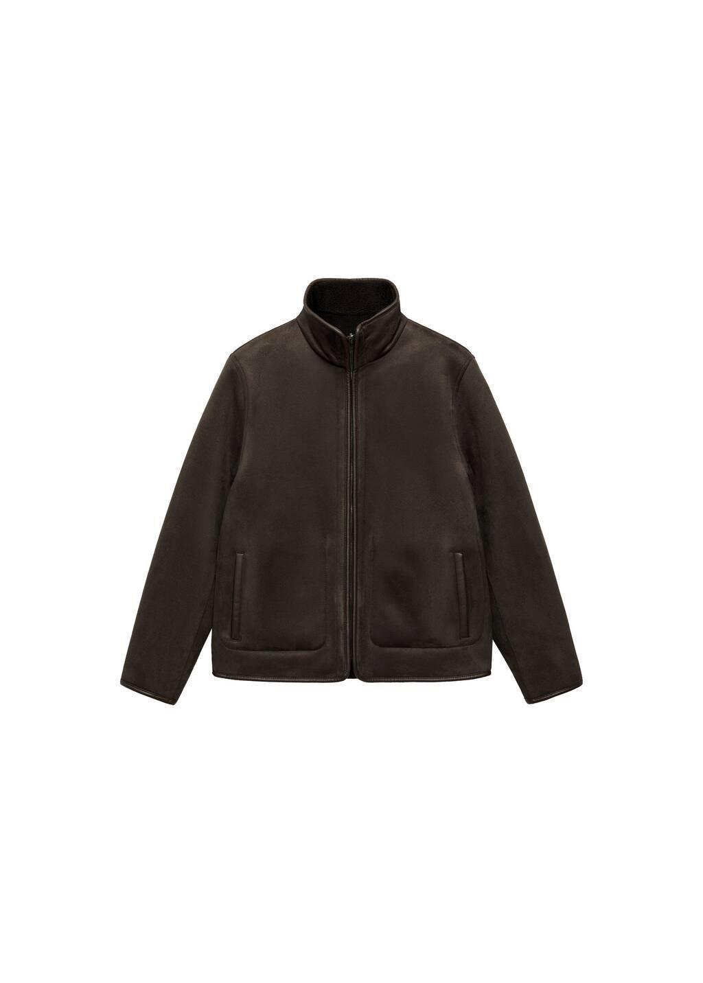 Brown Reversible Sheepskin Jacket, , large image number 2