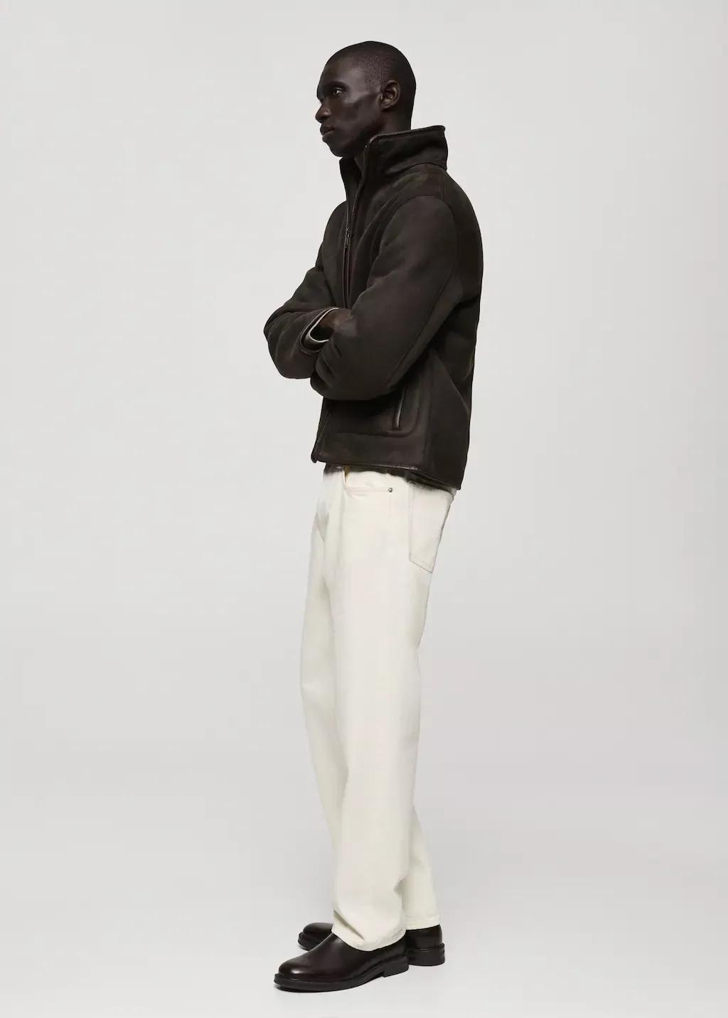 Brown Reversible Sheepskin Jacket, , large image number 3