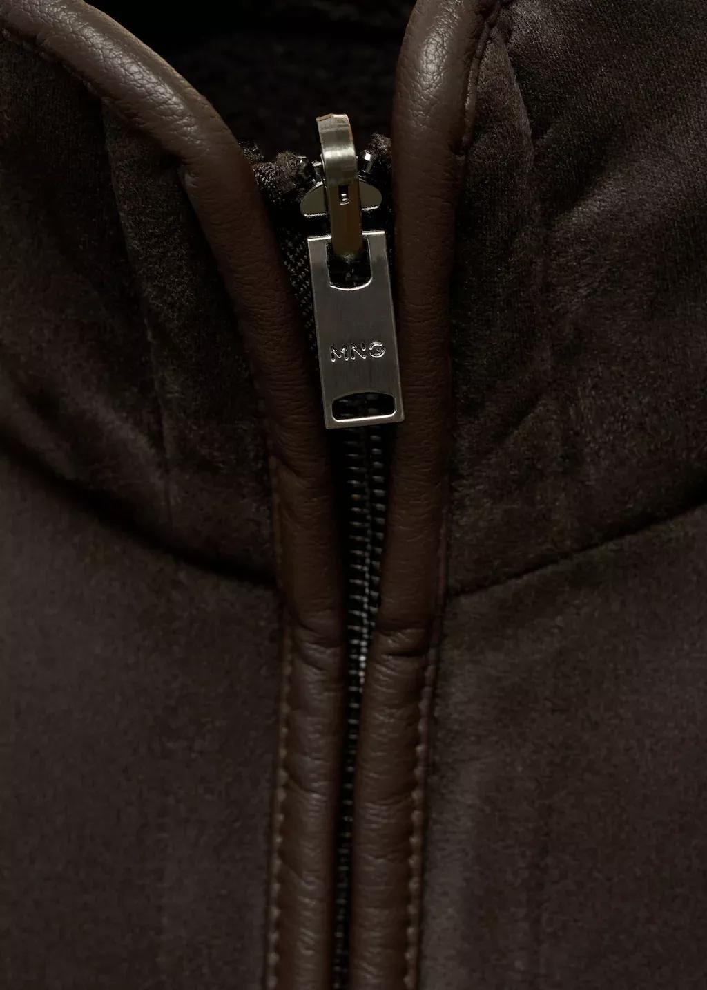 Brown Reversible Sheepskin Jacket, , large image number 8
