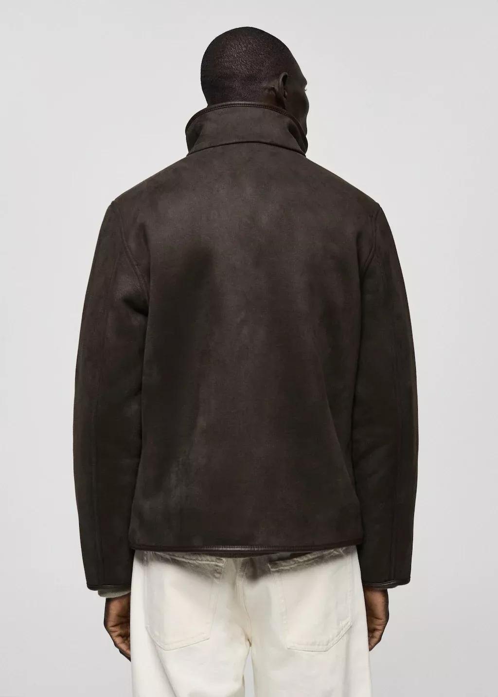 Brown Reversible Sheepskin Jacket, , large image number 9