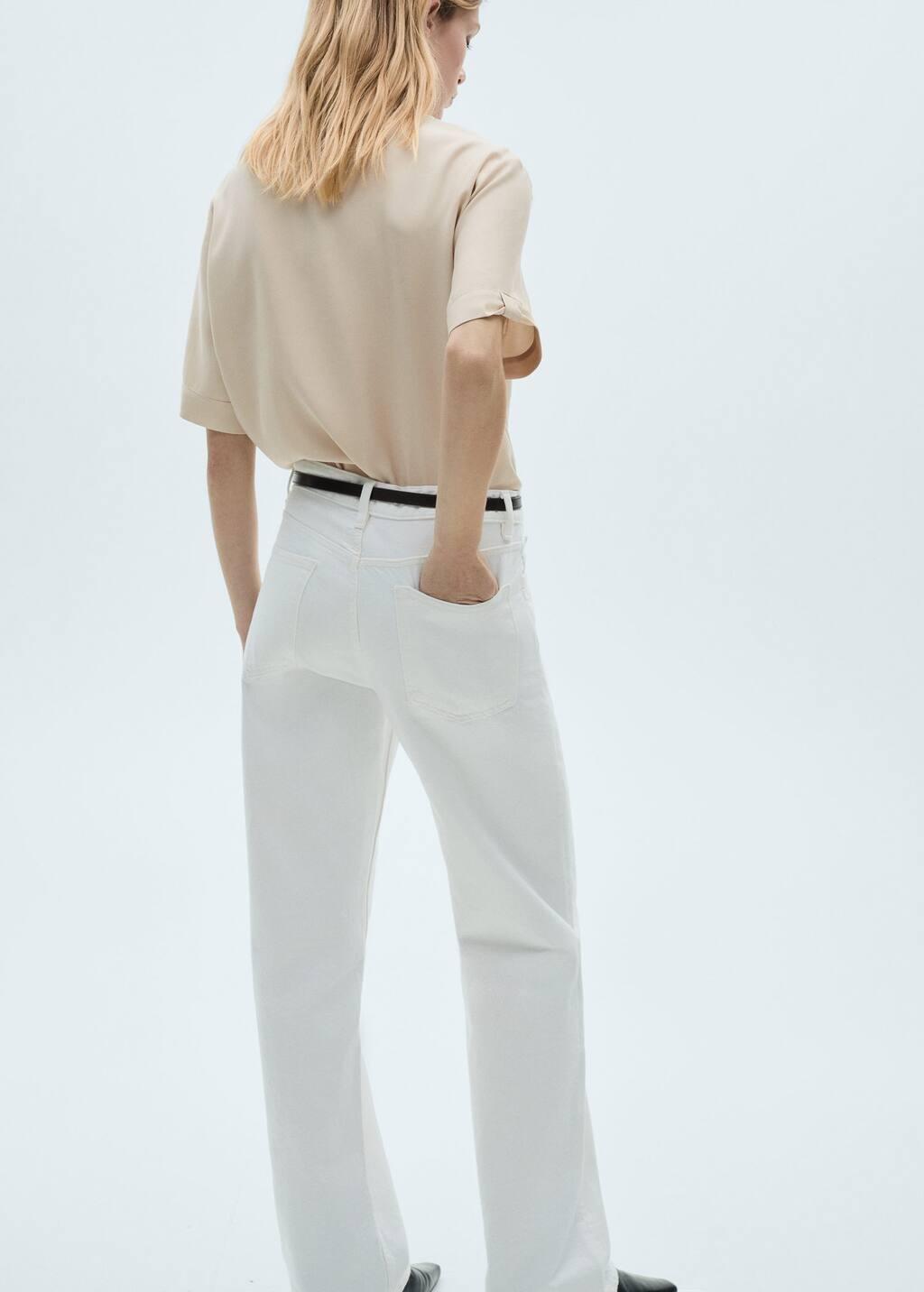 Light Beige Button Down Shirt, , large image number 5