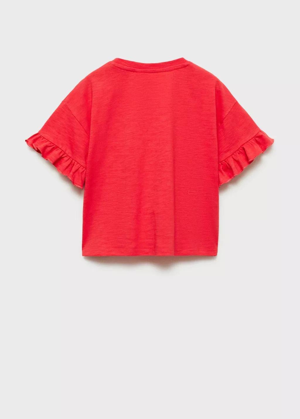 Fuchsia Embroidered Chest-Pocket T-Shirt, , large image number 1