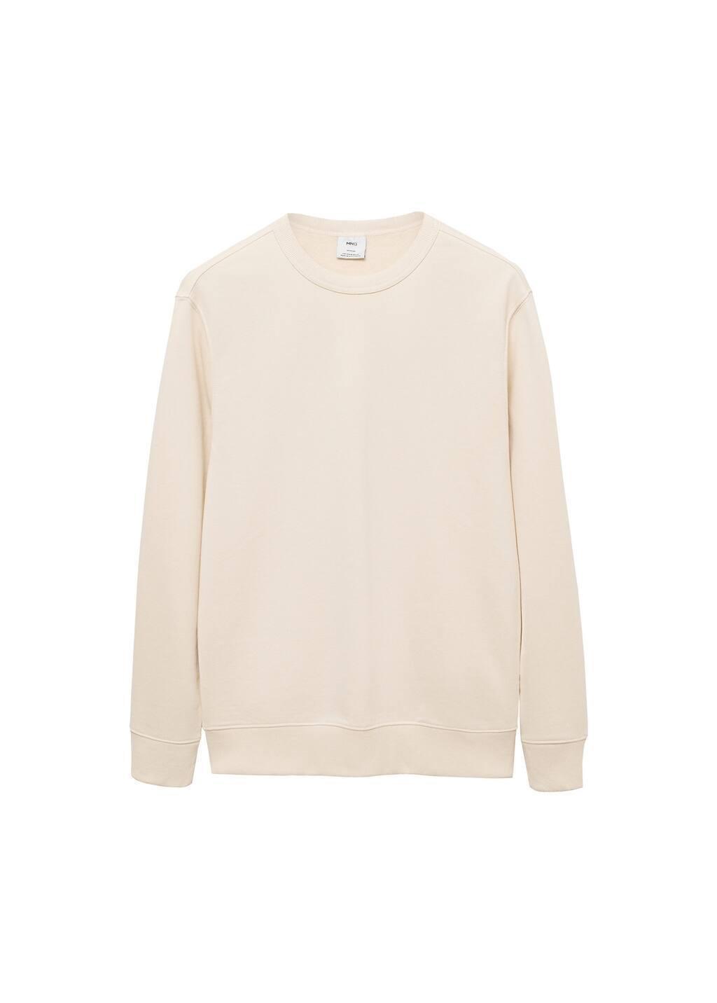 Beige Solid Casual Sweatshirt, , large image number 2