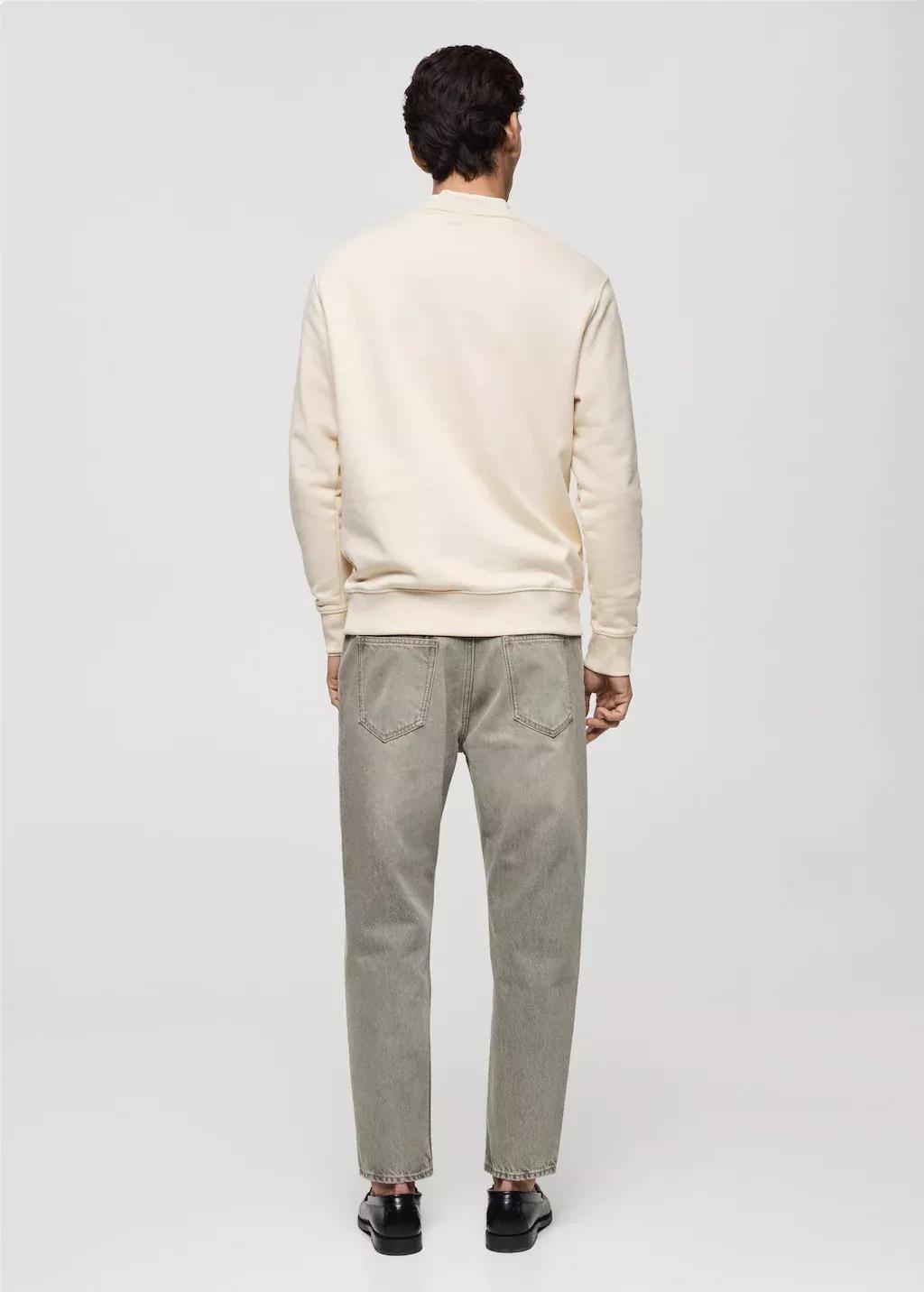 Beige Solid Casual Sweatshirt, , large image number 6