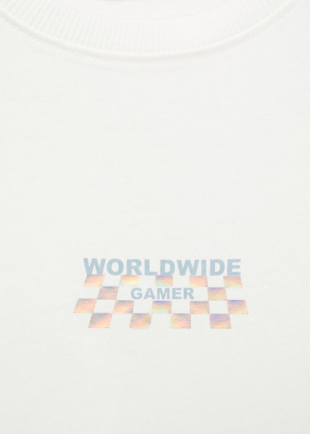 NATURAL WHITE Printed long sleeve t-shirt, Kids Boy, , large image number 5