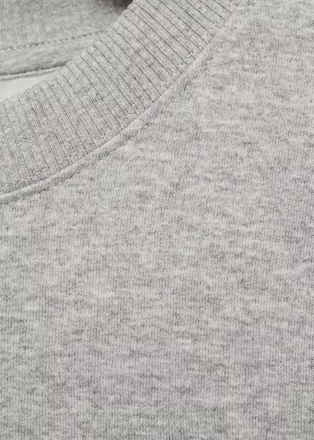 DARK GREY Graphic-print cotton sweatshirt, , large image number 5
