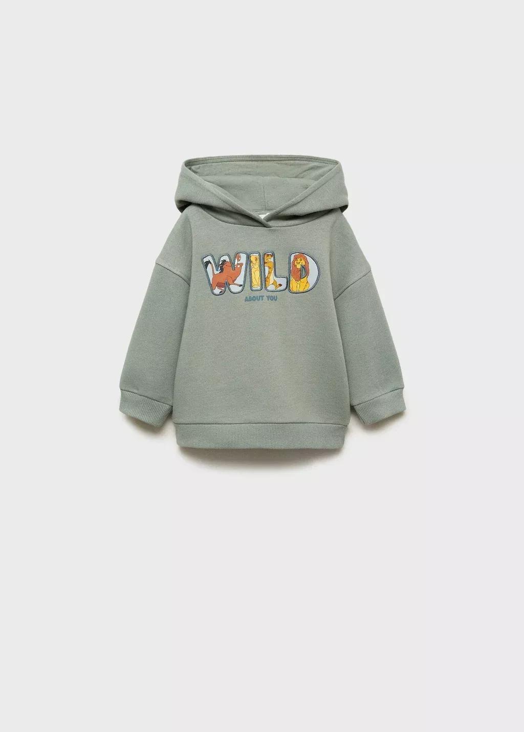 Green Lion King Sweatshirt, Baby Boy, , large image number 0