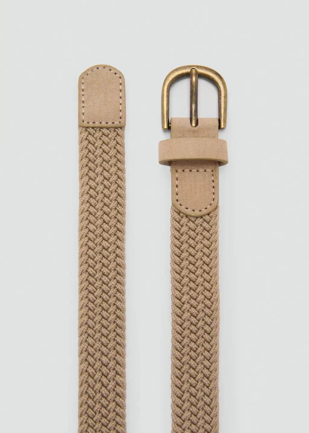 MEDIUM BROWN Braided belt, Kids Boy, , medium