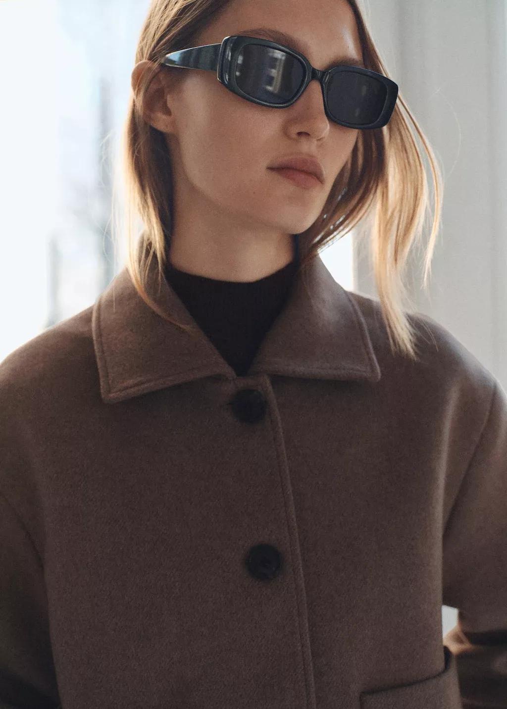 Brown Wool Jacket With Pockets, , large image number 1