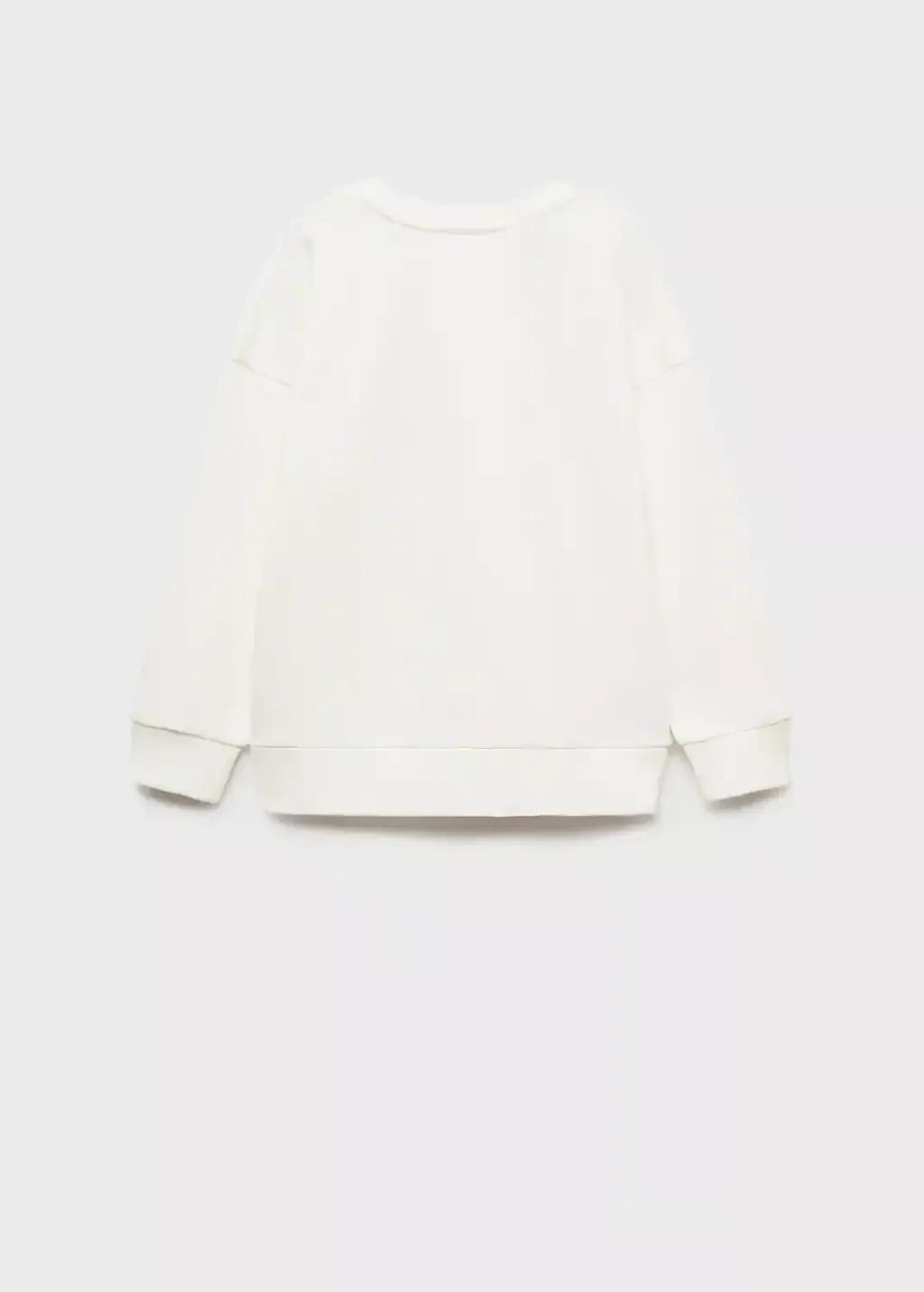 NATURAL WHITE The Rolling Stones sweatshirt, Kids Girl, , large image number 5