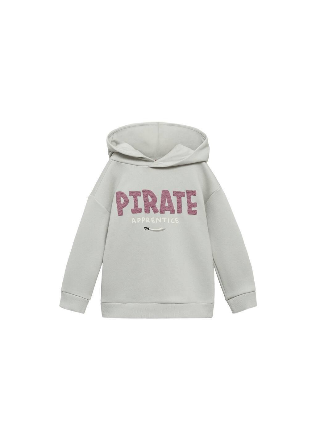 White Message Zipped Hoodie, Baby Boy, , large image number 0