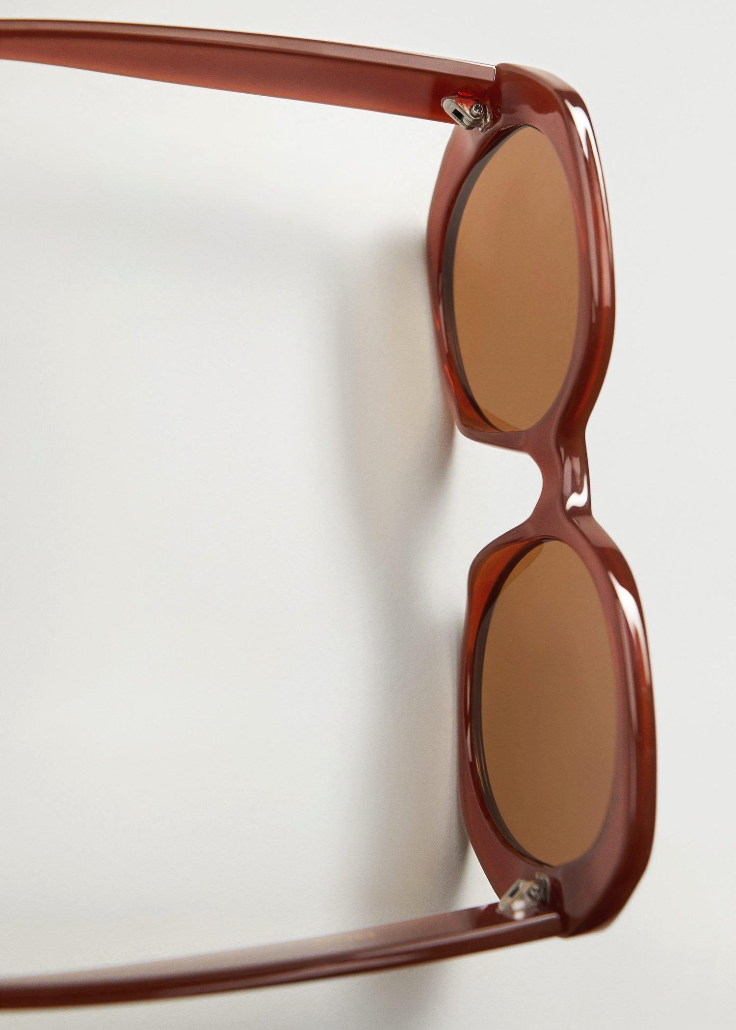 Medium Orange Oversize Sunglasses, Women, , large image number 0