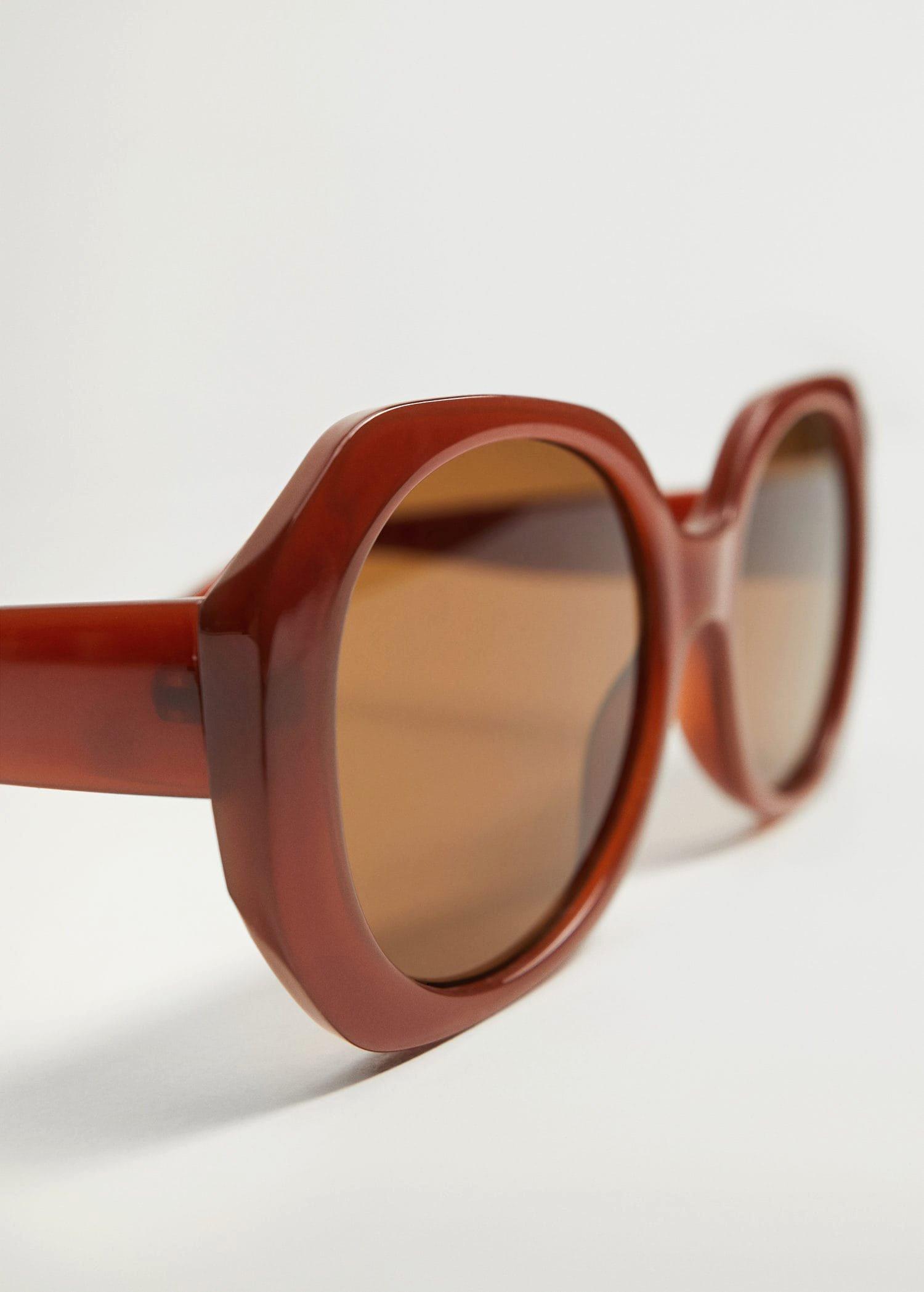 Medium Orange Oversize Sunglasses, Women, , large image number 3