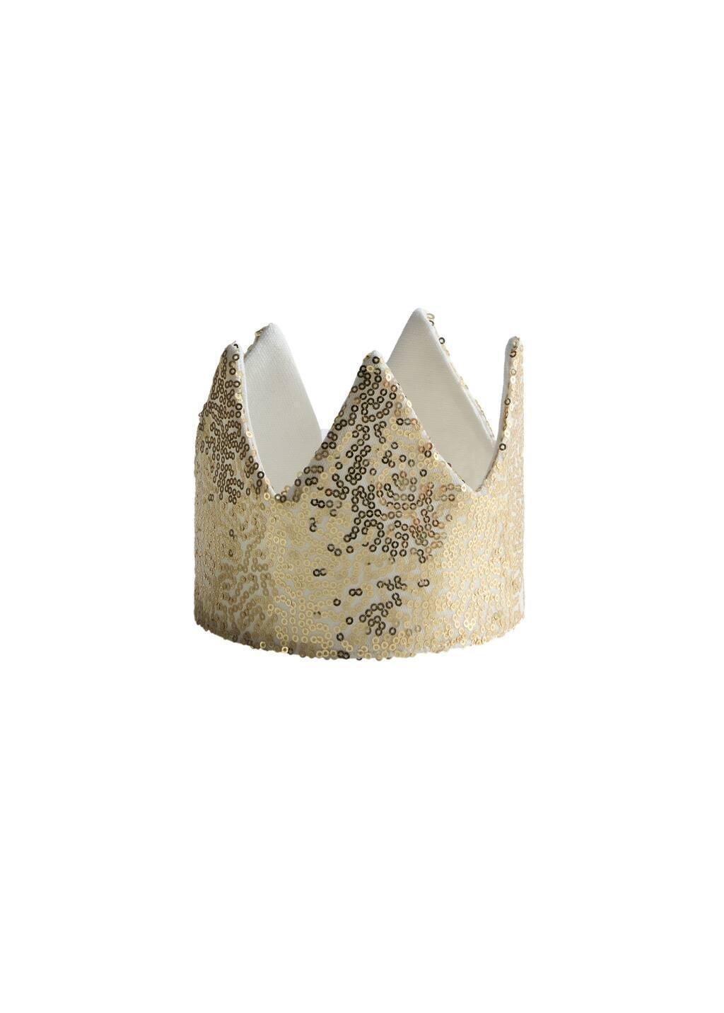 Gold Sequin Crown, Kids Girl, Gold, large image number 2