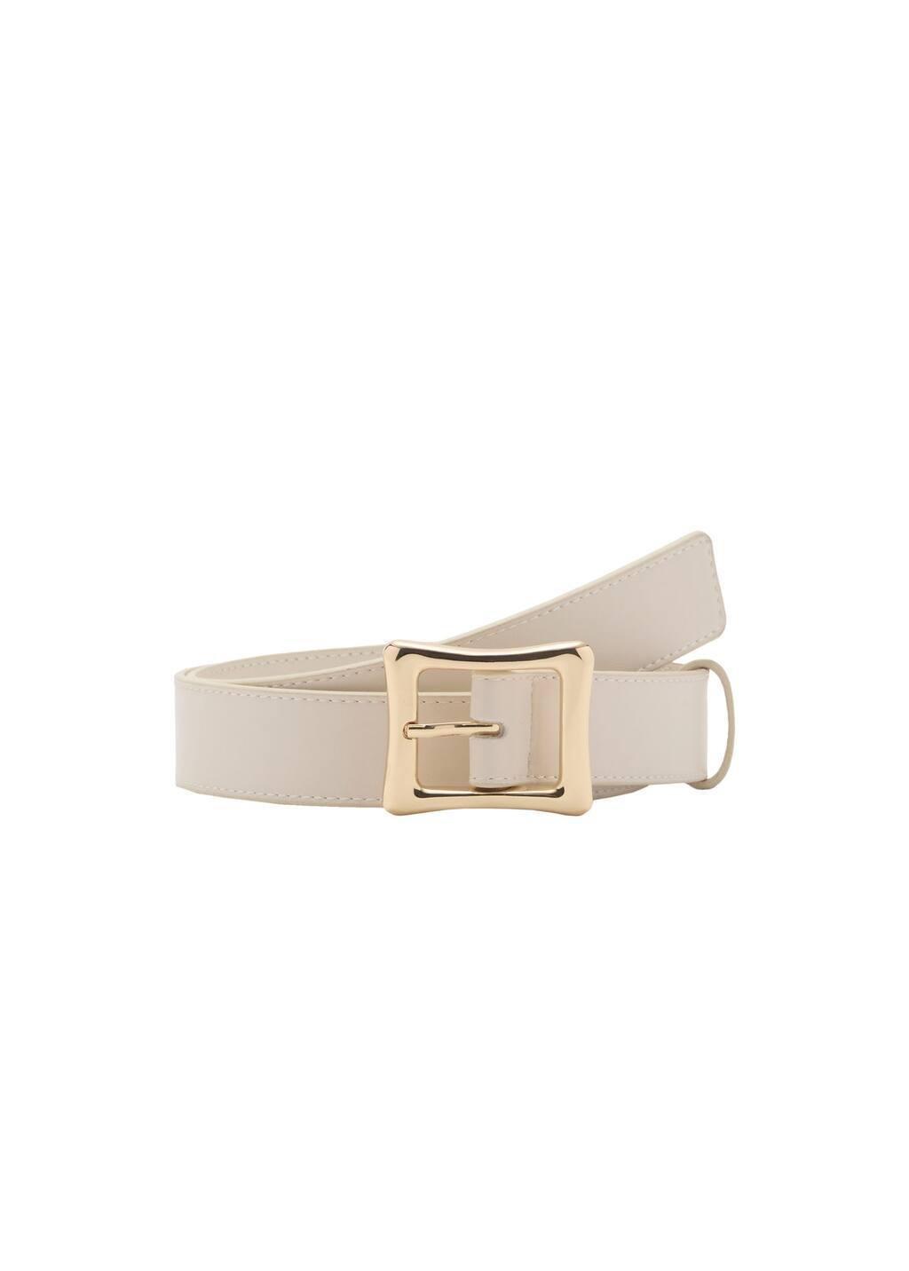Beige Square Buckle Belt, , large image number 3