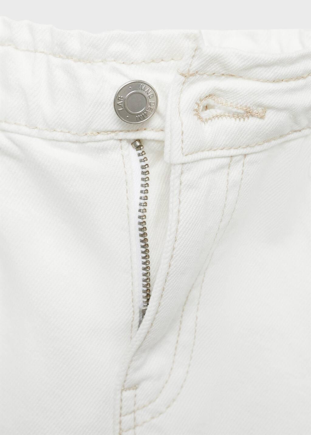 White Denim Mini-Skirt, Kids Girl, , large image number 2