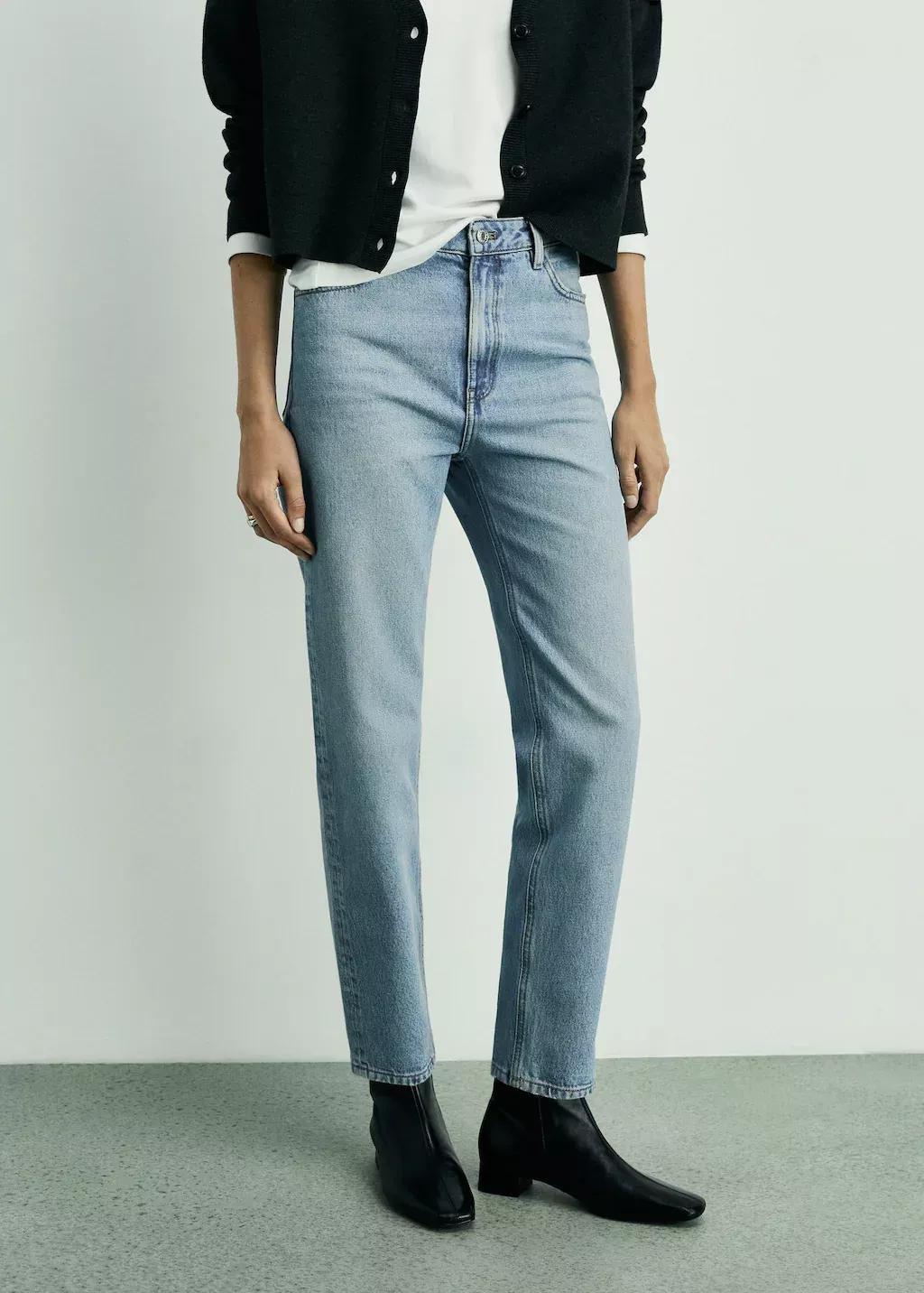 Blue Mom2000 High-Rise Jeans, , large image number 0