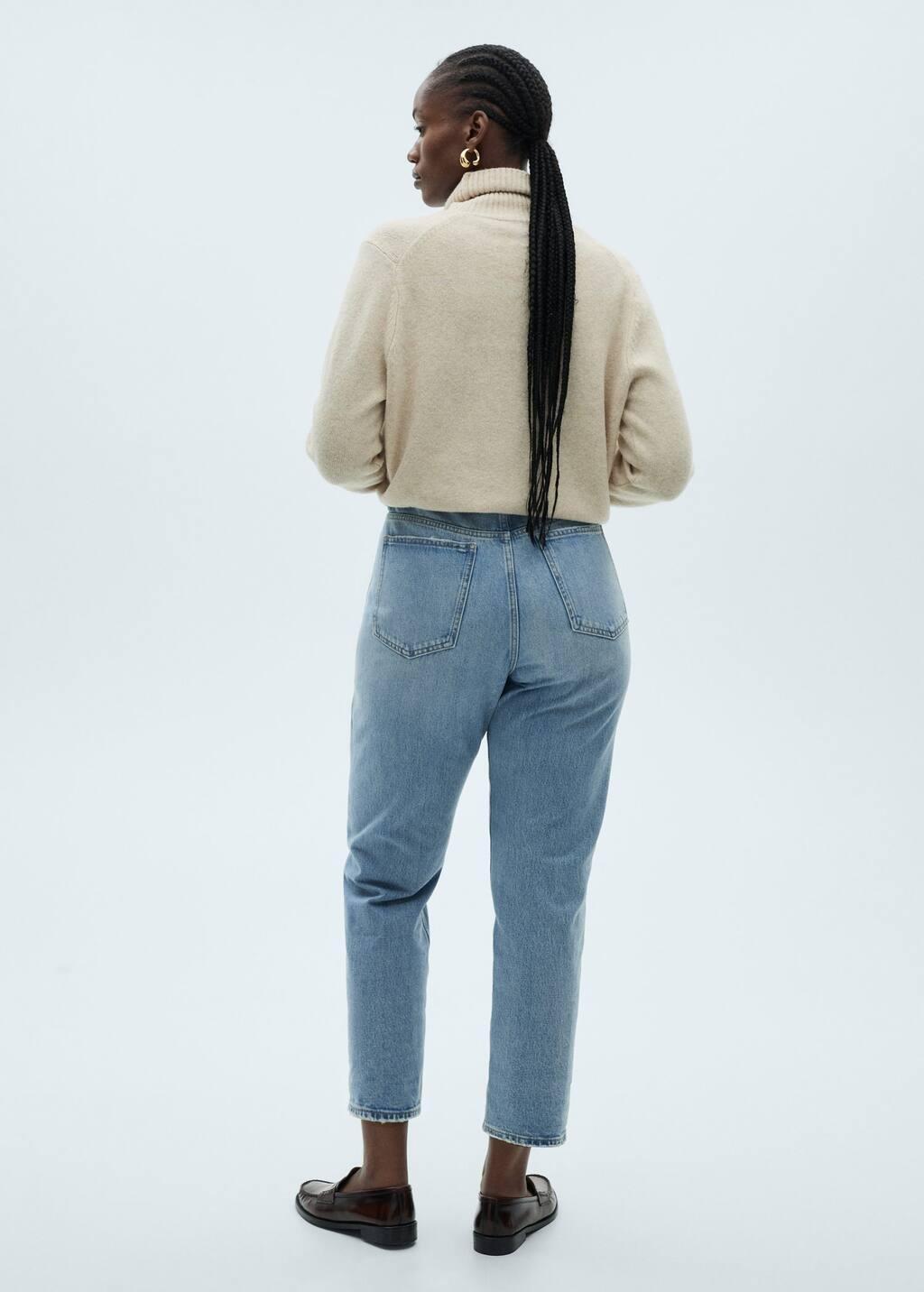 Blue Mom2000 High-Rise Jeans, , large image number 5