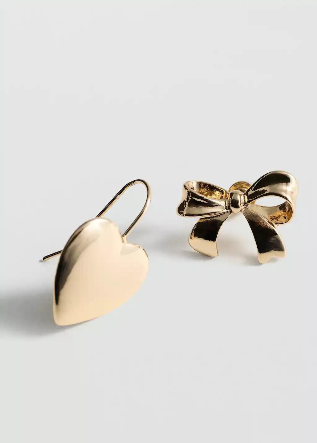 Gold Earring Set Asymmetric, 0201_OR, large image number 0