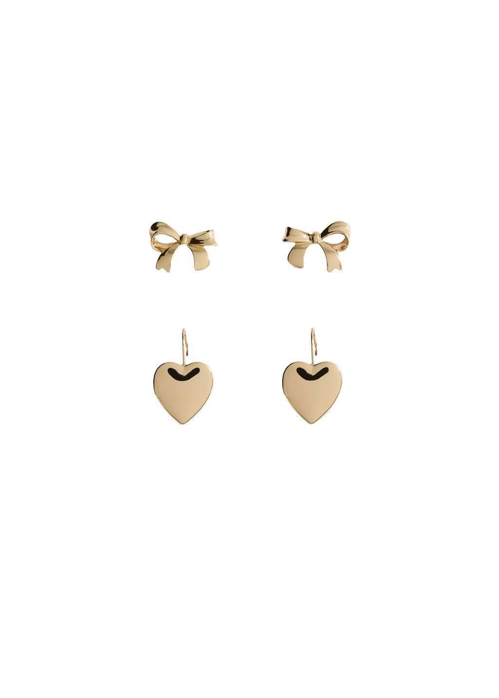 Gold Earring Set Asymmetric, 0201_OR, large image number 1