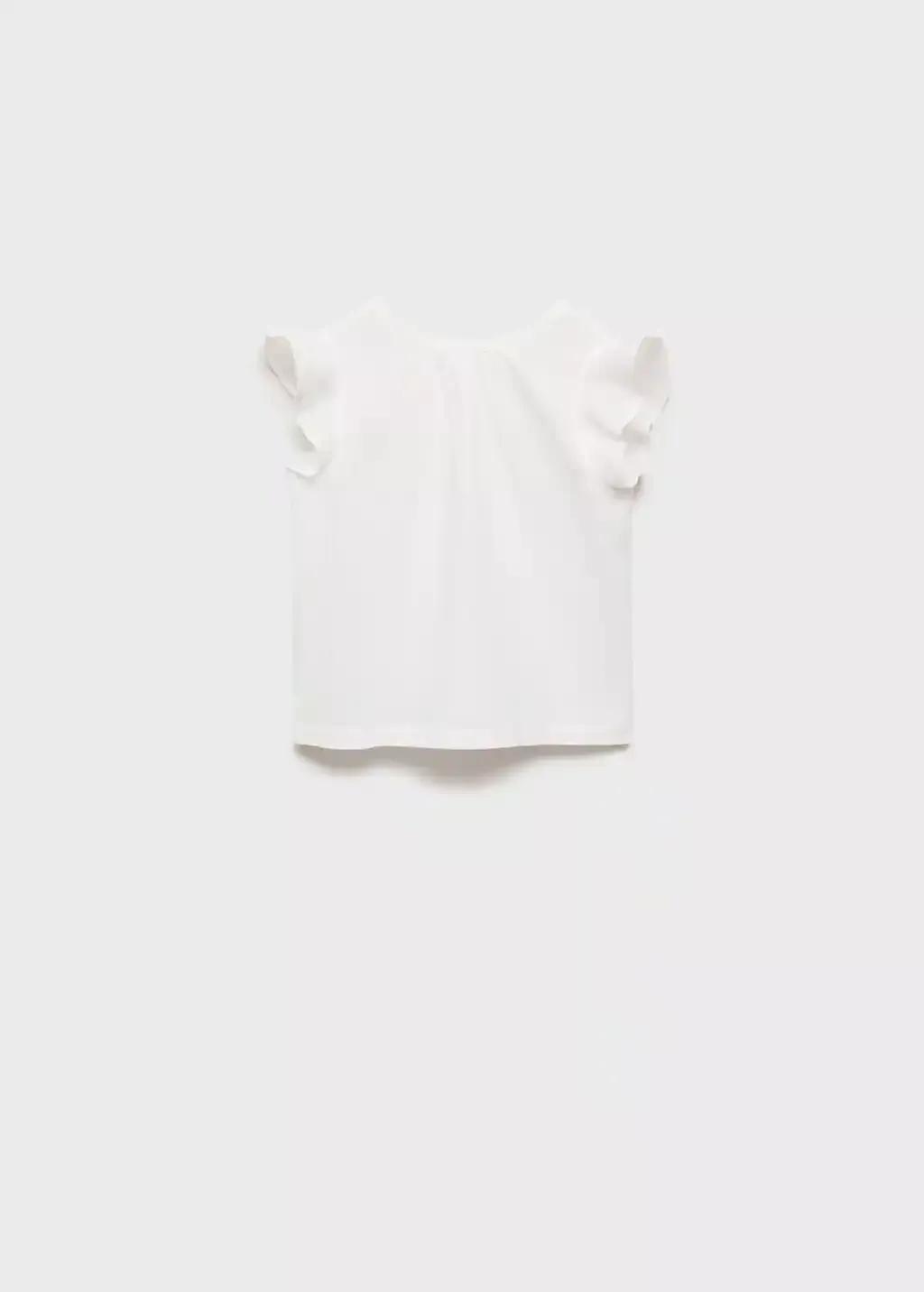 White Ruffled Blouse, Baby Girl, , large image number 1