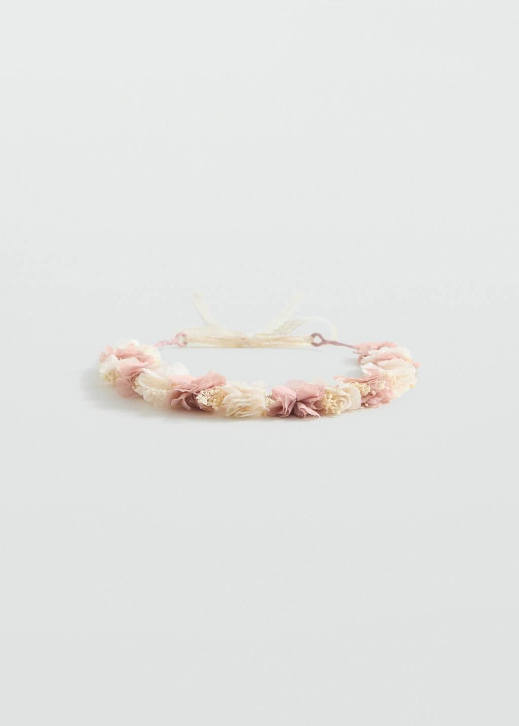 Pink Lt Pastel Tie Closure Flower Hairband, Kids Girl, Light-Pastel Pink, large image number 3