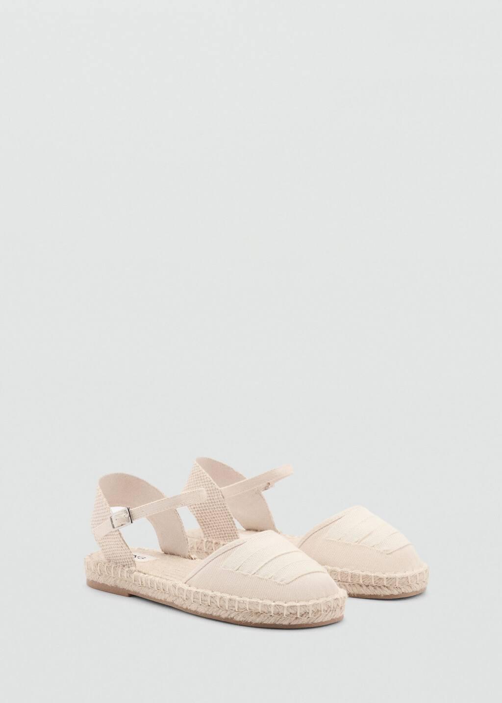 Brown Lt Pastel Buckle Closure Espadrille, Kids Girl, , medium