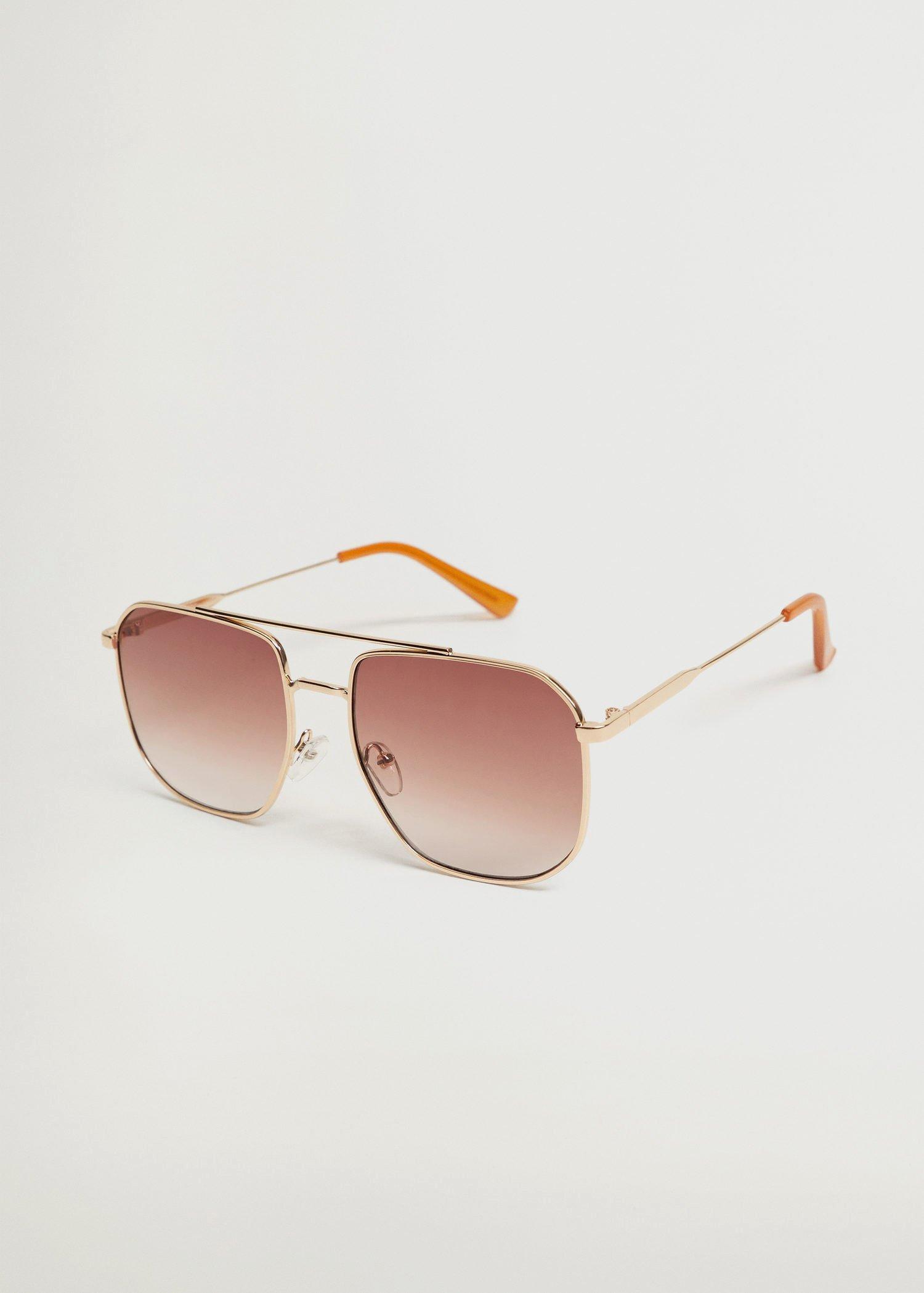 Gold Metallic Frame Sunglasses, Women, , large image number 2