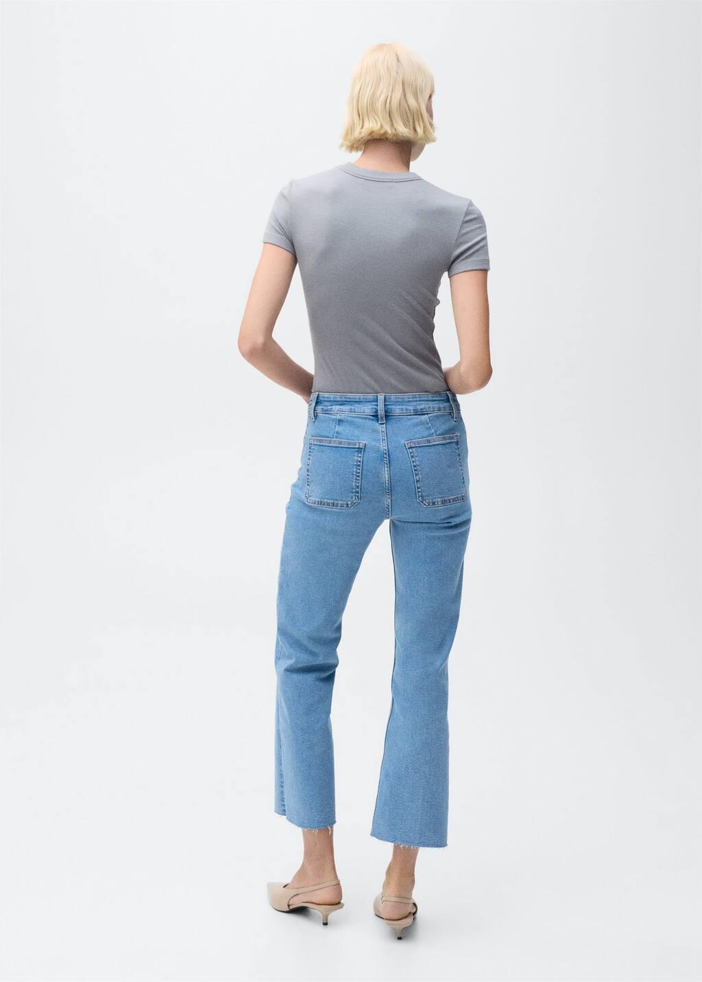 Blue ed Denim Cropped Jeans, , large image number 7