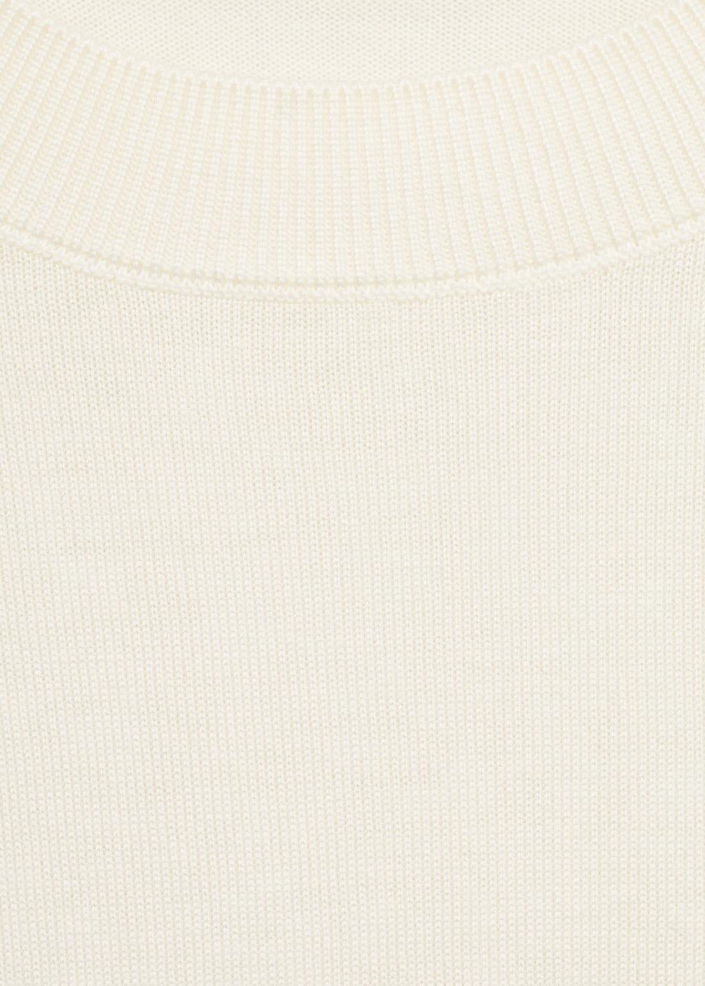 Beige Silk Blend Knitted Sweater, , large image number 2